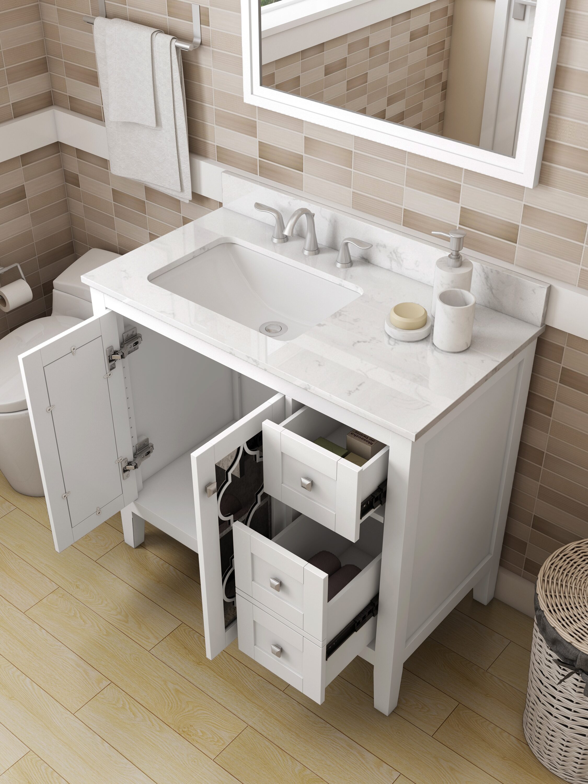 allen + roth WSLW36AWV Bath-Vanity-Combo - View #5