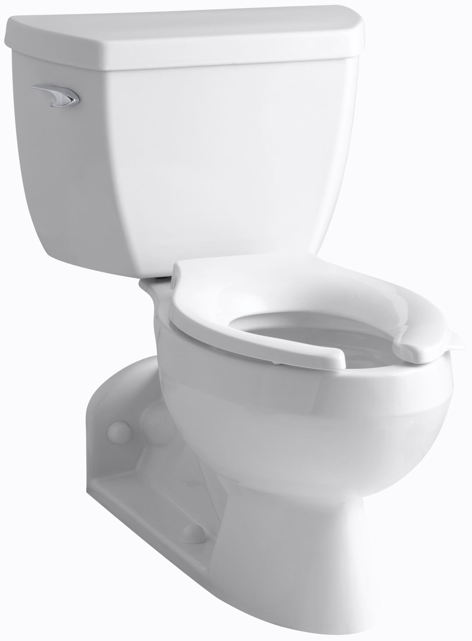 KOHLER 3652-T-0 Barrington White Elongated Standard height 2-piece Toilet 4-in Rough-In WaterSense 1.1 GPF