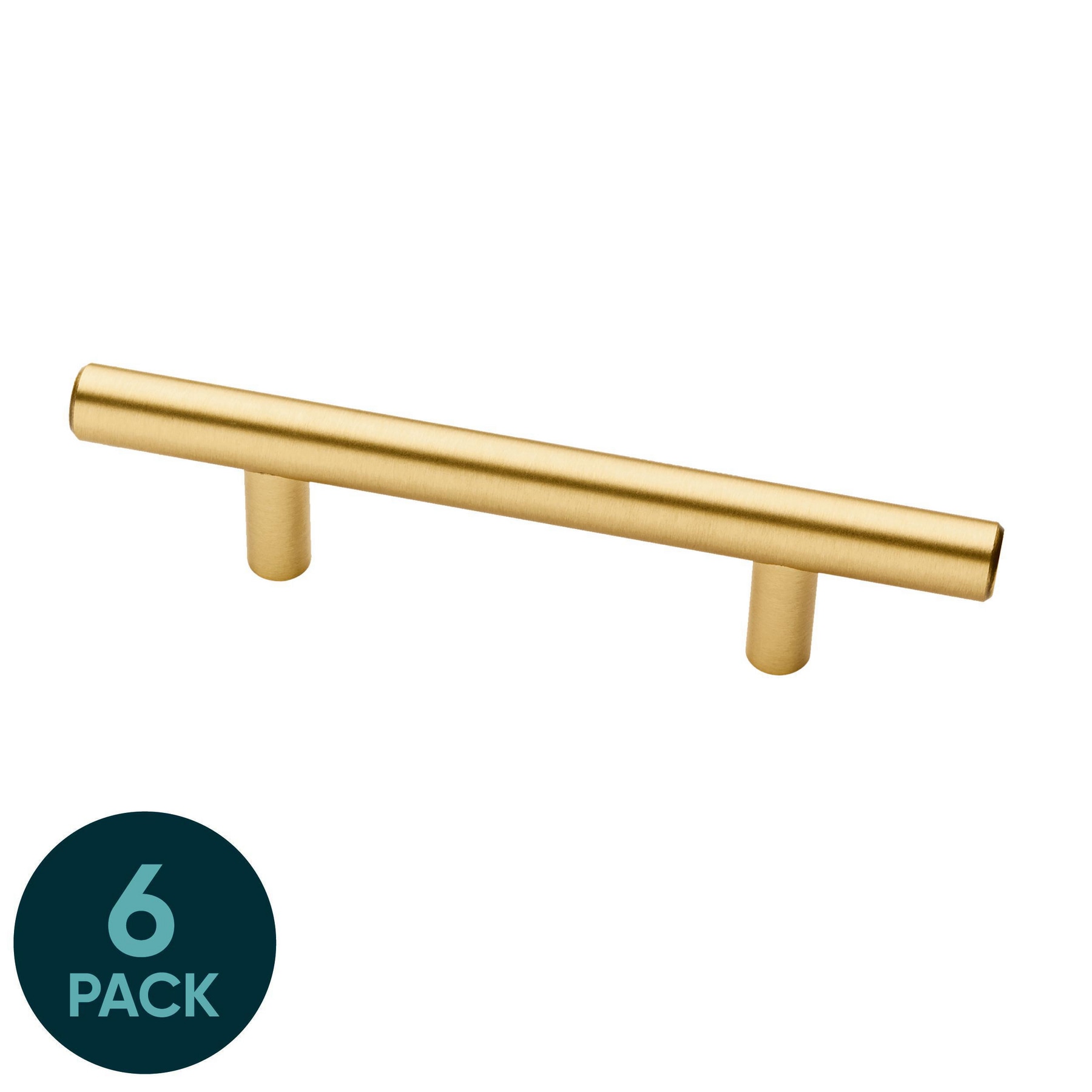 Origin 21 BAR076W-117-SP Axel 3-in , 76mm Center to Center Solid Stainless Satin Gold Arch Bar 6 -Pack