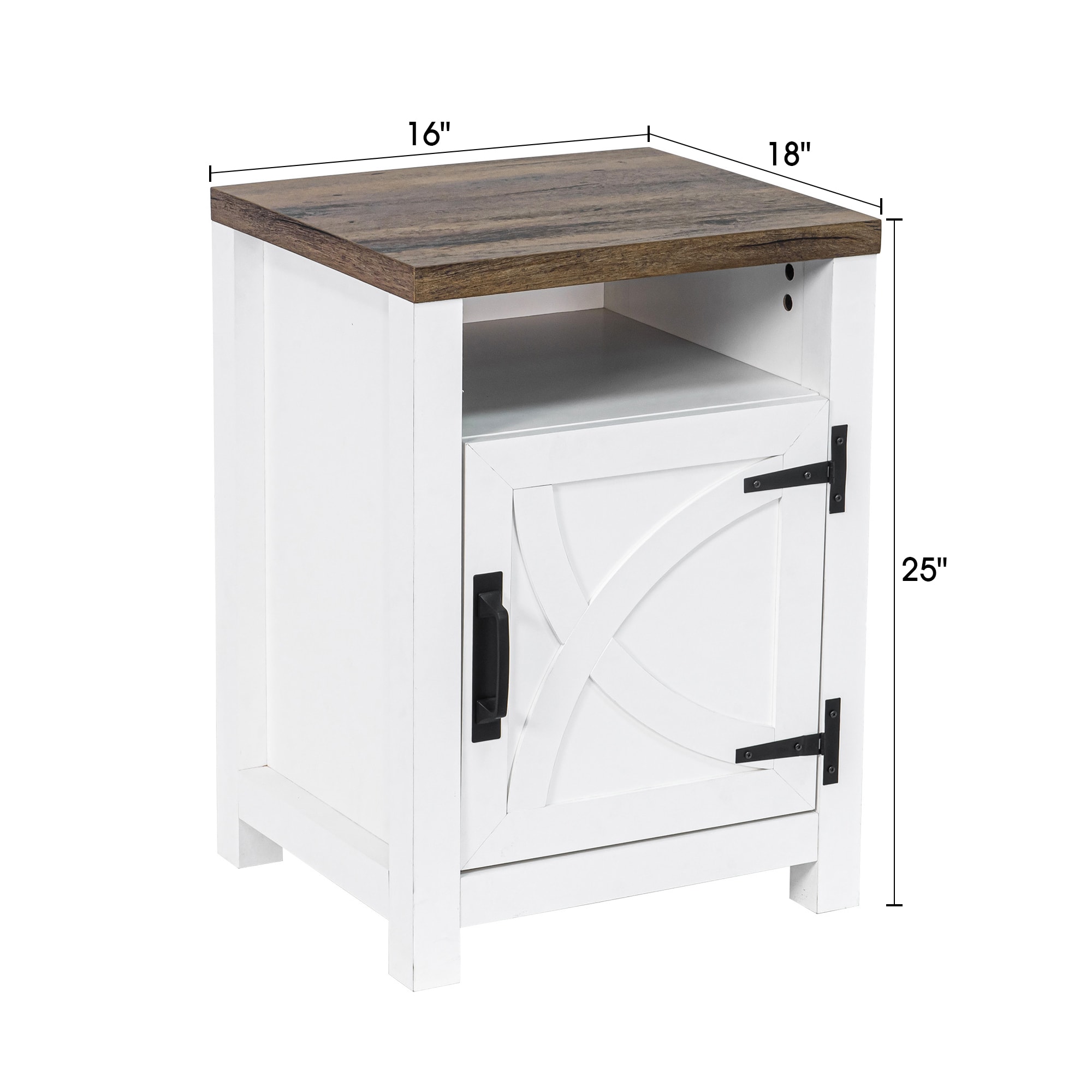 IHOMEadore BBJ11017-18-WHTDOK nightstands - View #3