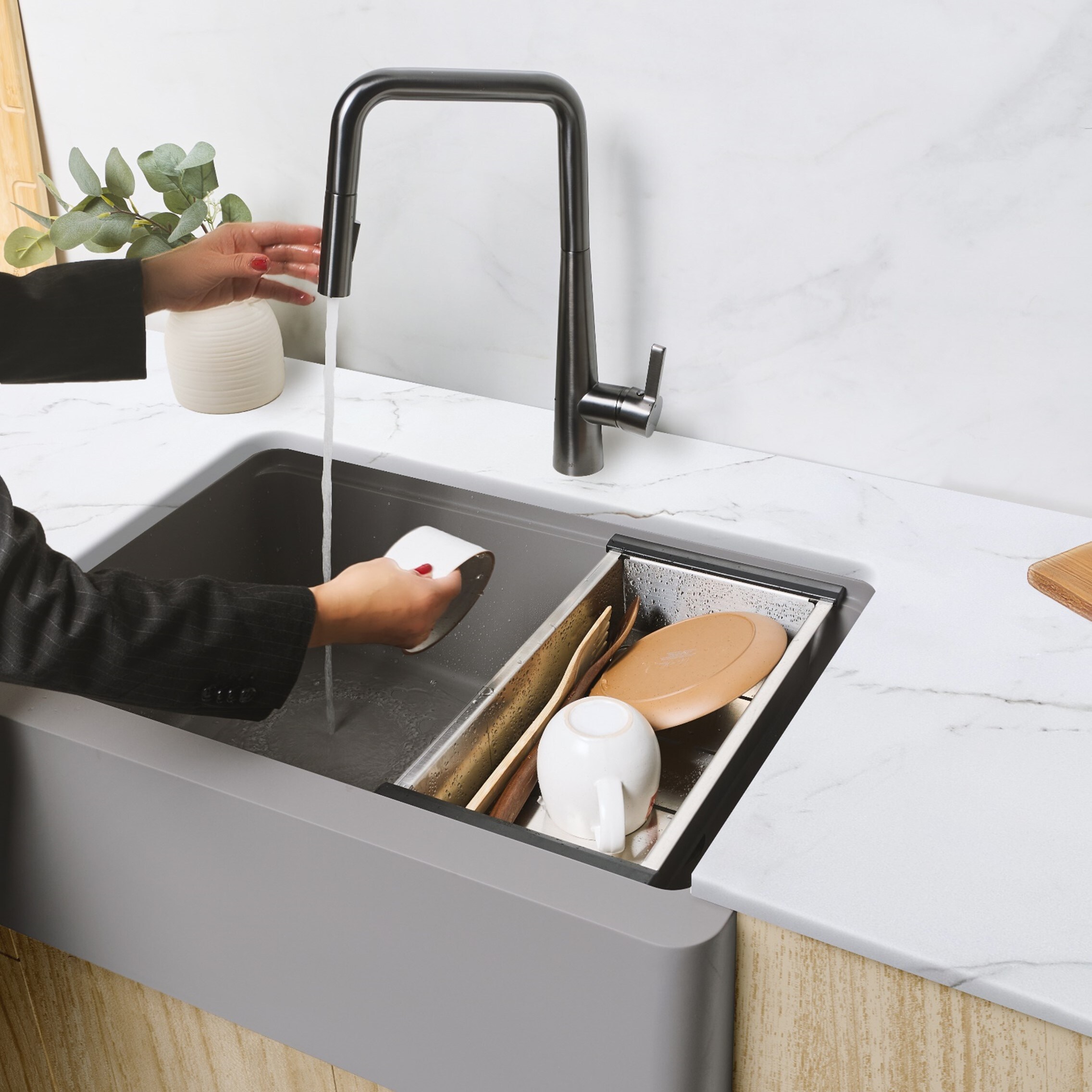 Stylish S-830WL Kitchen-Sinks - View #15