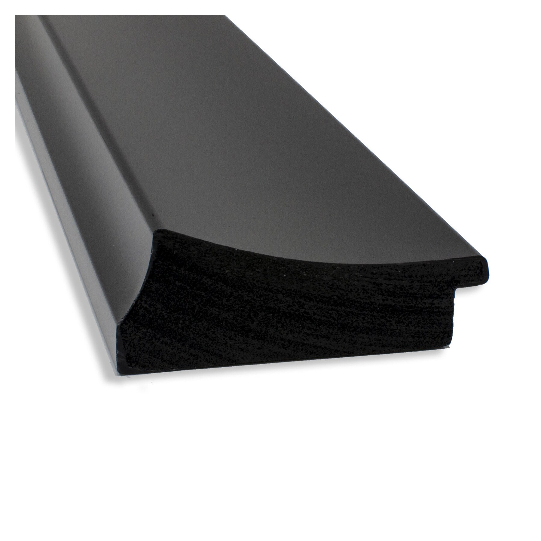 Grand Black Narrow Framed Rectangular Wall Mirror