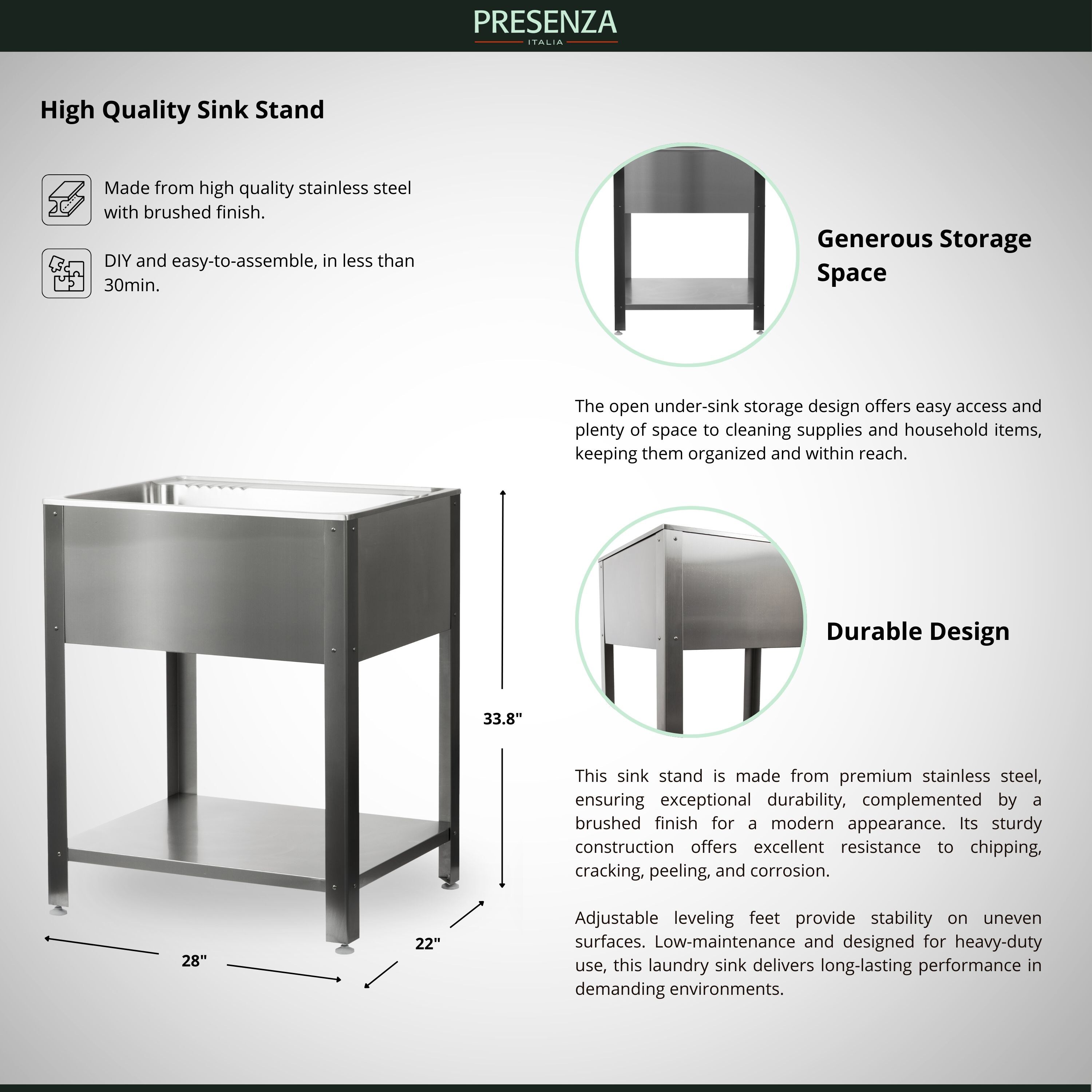 Presenza 78770 Laundry-Tubs-Utility-Sinks - View #12