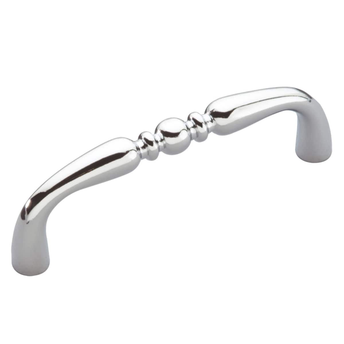 Hickory Hardware P14451-26-25B Conquest 3-in , 76mm Center to Center Chrome Arch Handle 25 -Pack