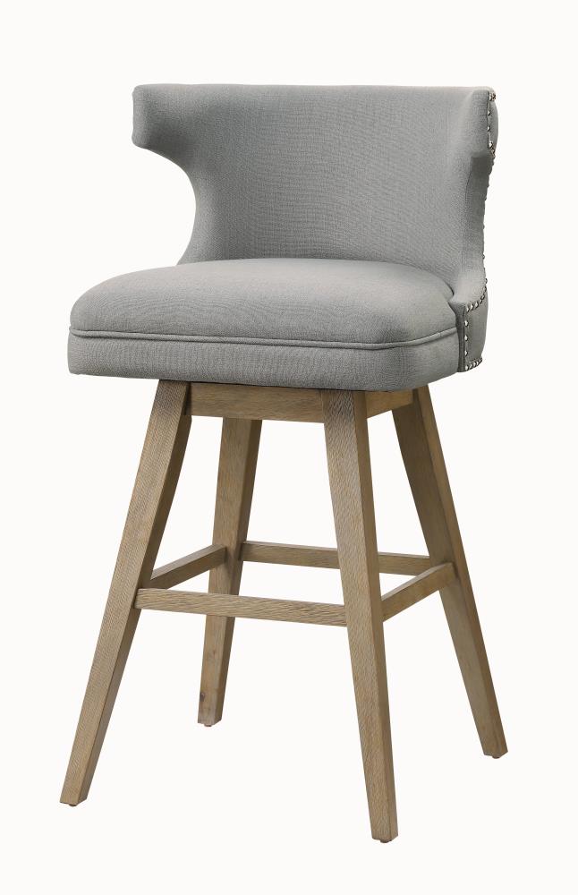 ACME FURNITURE 96461 Set of 2 Everett Contemporary/Modern Upholstered Swivel Dining Side Chair (Wood Frame)