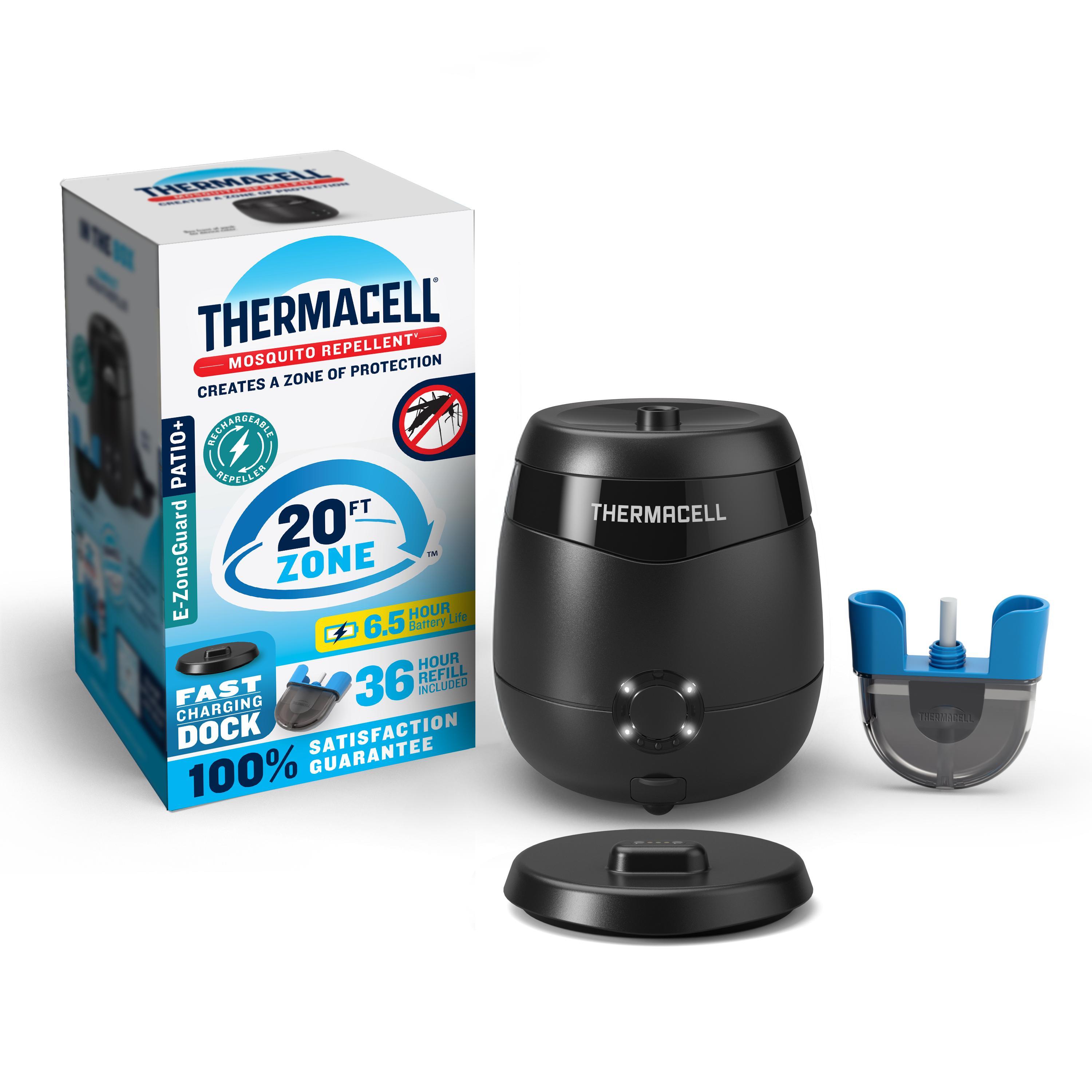 Thermacell 1 Count Rechargeable Mosquito Repeller with Charging Dock Natural Deet Free Outdoor Electronic