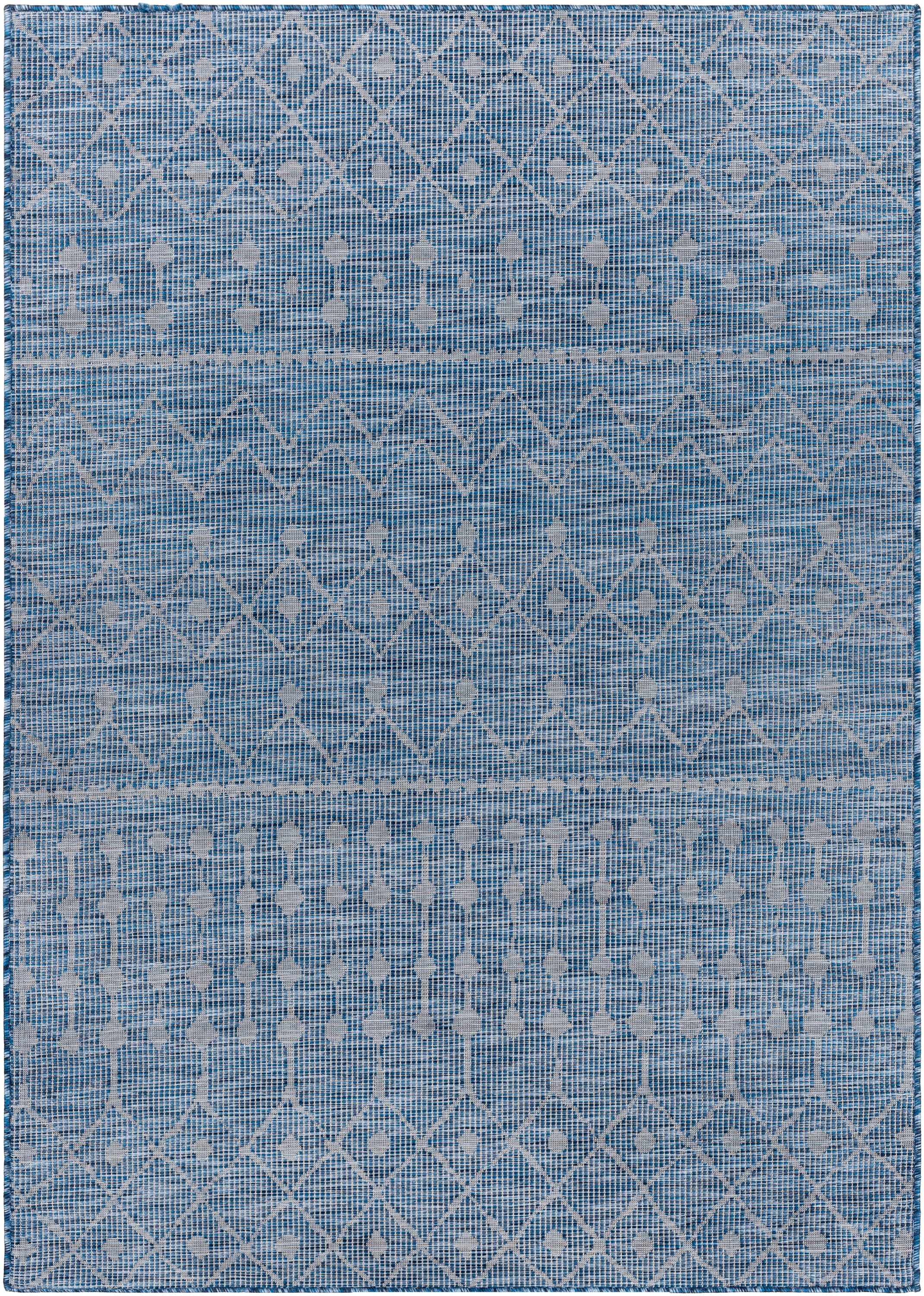 Artistic Weavers PSA2375-71010 Pasadena 8 X 10 Blue Indoor/Outdoor Tribal Global Area Rug