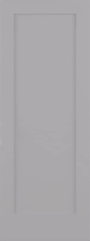 RELIABILT LO1368842 Shaker 36-in x 80-in Driftwood 1-panel square Smooth Solid core Prefinished Pine Wood Slab Door