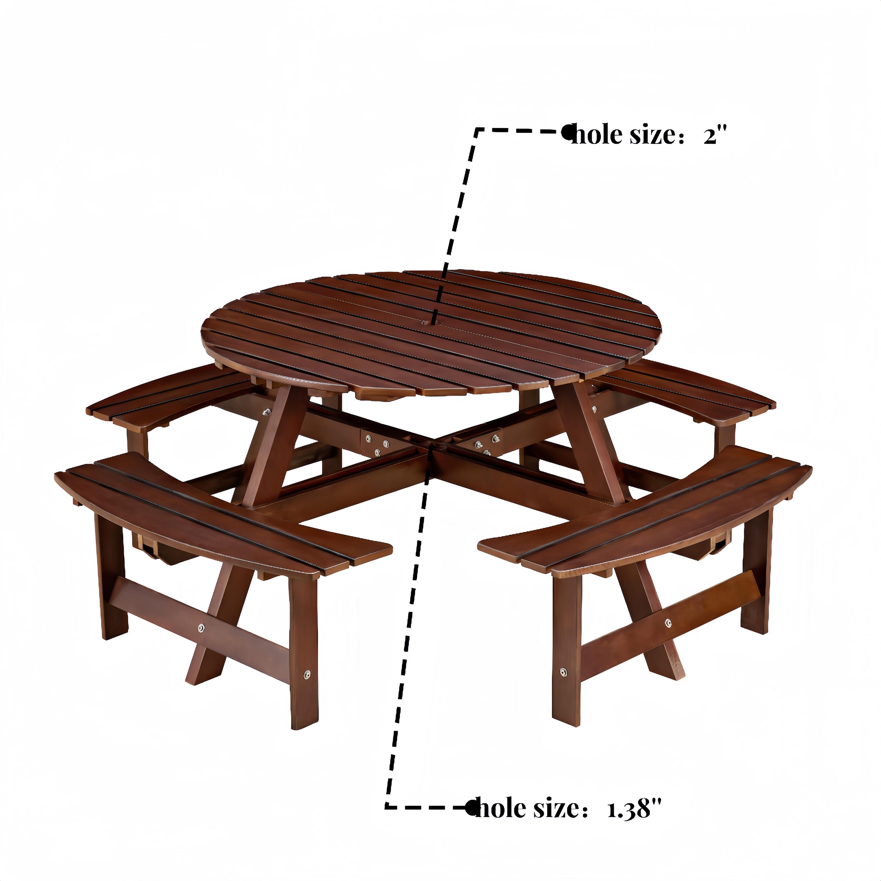 Bayfeve BFWF-9765-PT Picnic-Tables - View #5