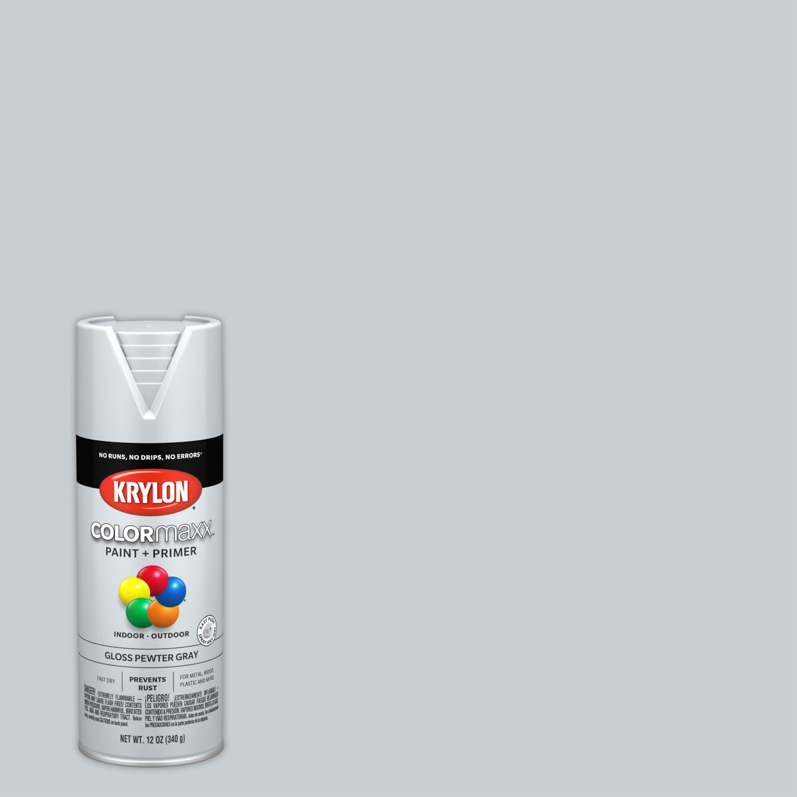 Krylon COLORmaxx Satin White Spray Paint and Primer In One (NET WT. 12-oz)  in the Spray Paint department at