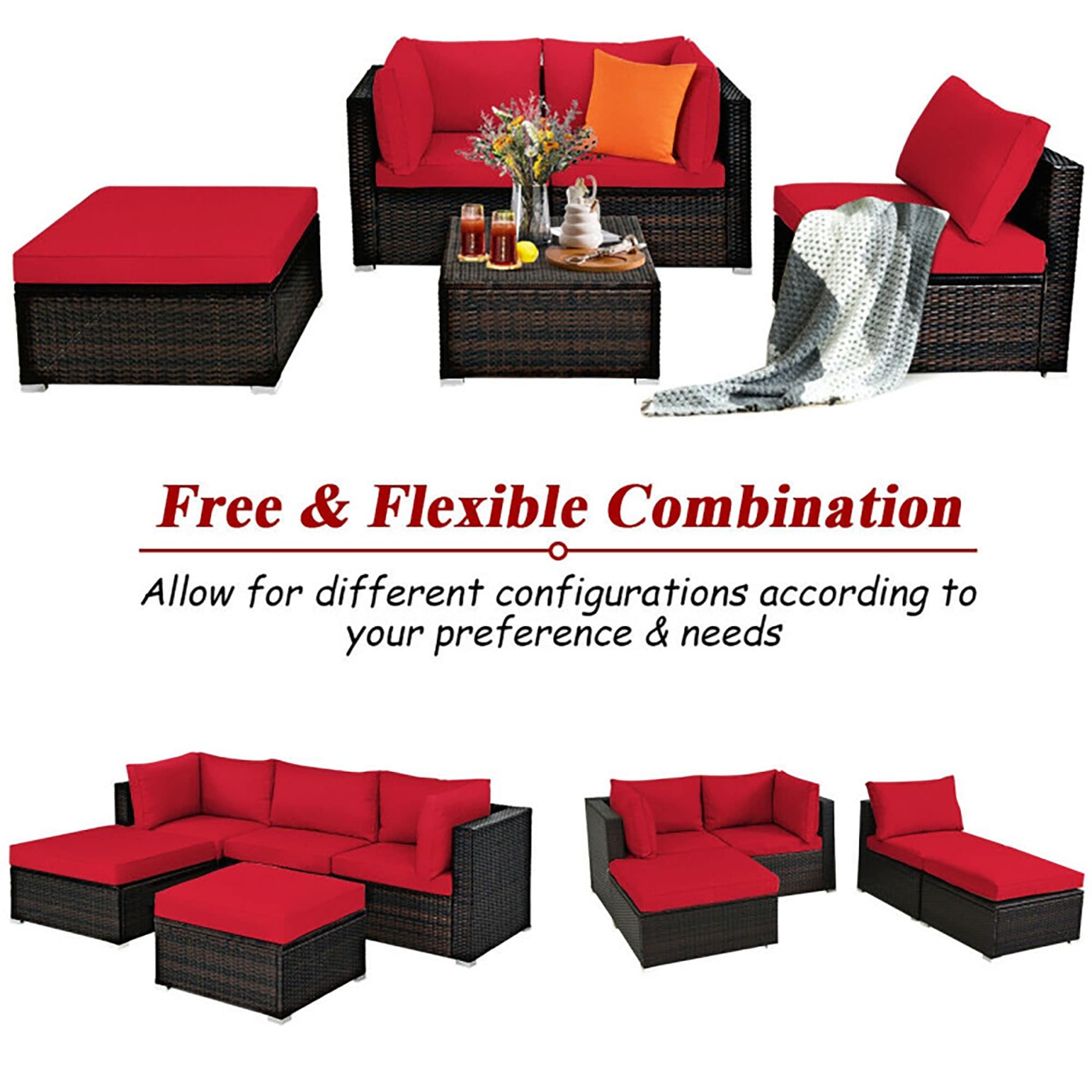 CASAINC CN-RS5001RD Patio-Conversation-Sets - View #8