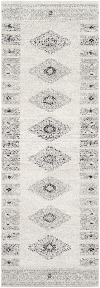 Livabliss ELZ2305-2776 Elaziz 2 x 8 (ft) Polypropylene Gray Rectangular Indoor Border Southwestern Runner rug