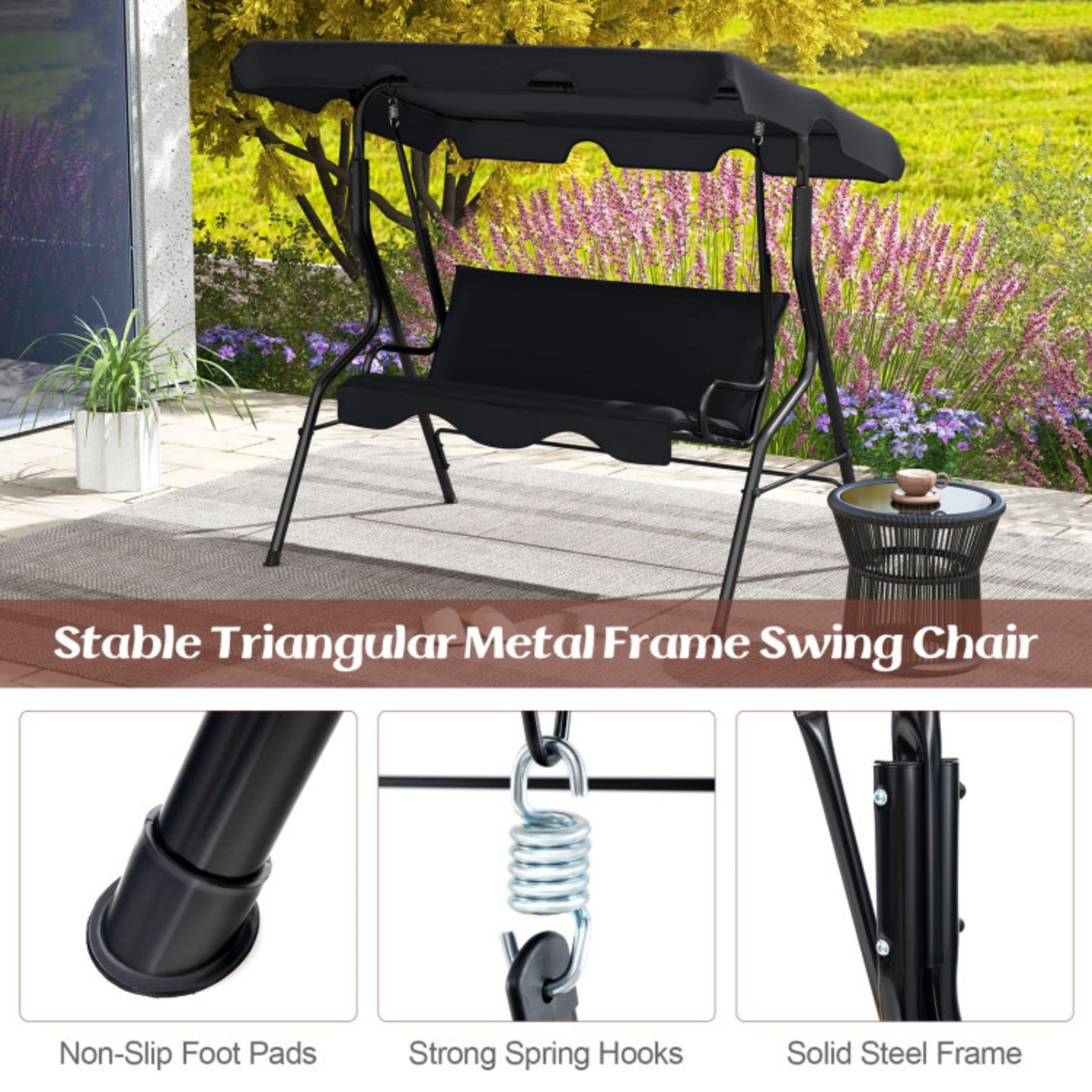 Poinic CWQ70491BK Swing-Gliders - View #5