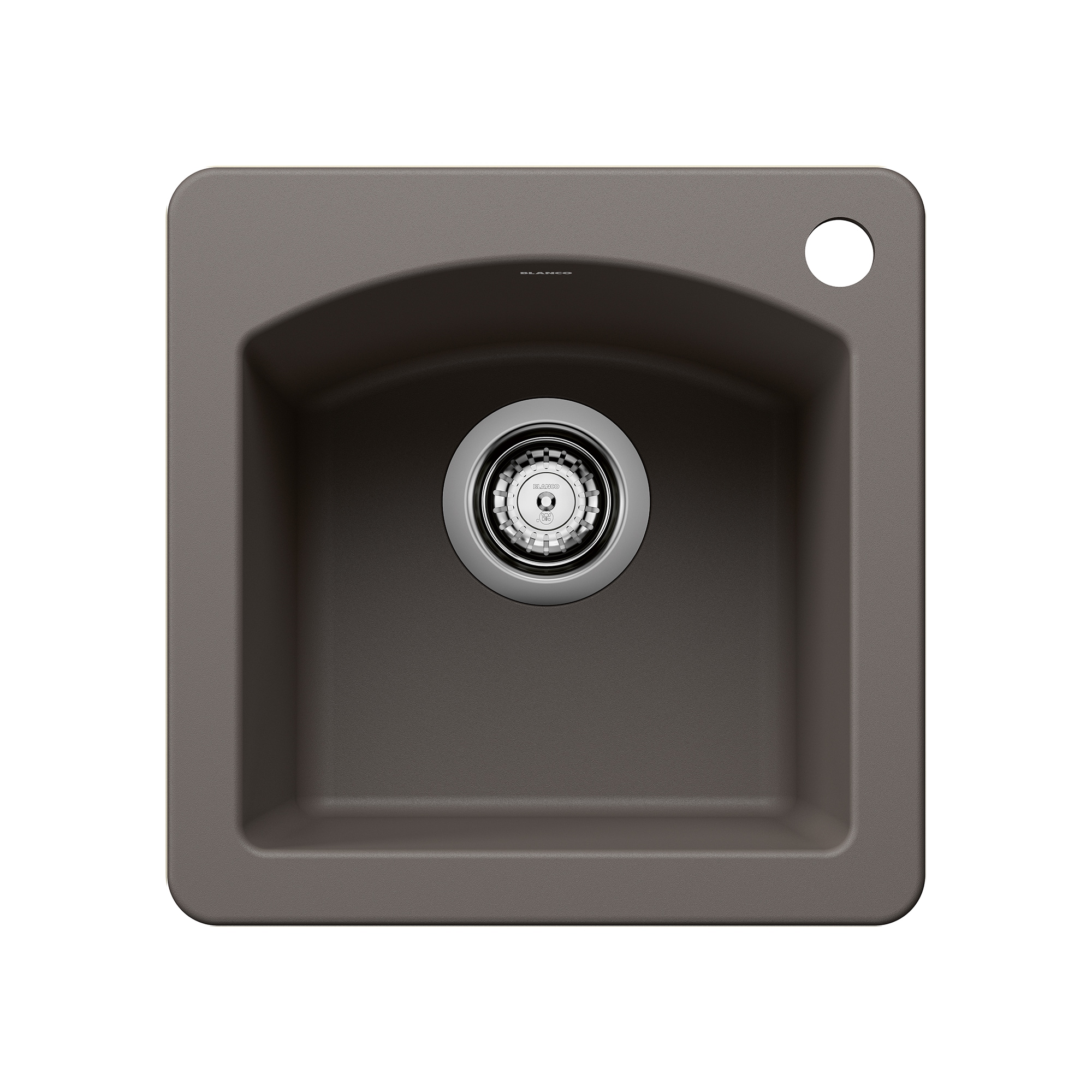 BLANCO 443107 Diamond 15.0-in L x 15.0-in W Granite 1-Hole Drop-in or undermount Residential Bar Sink