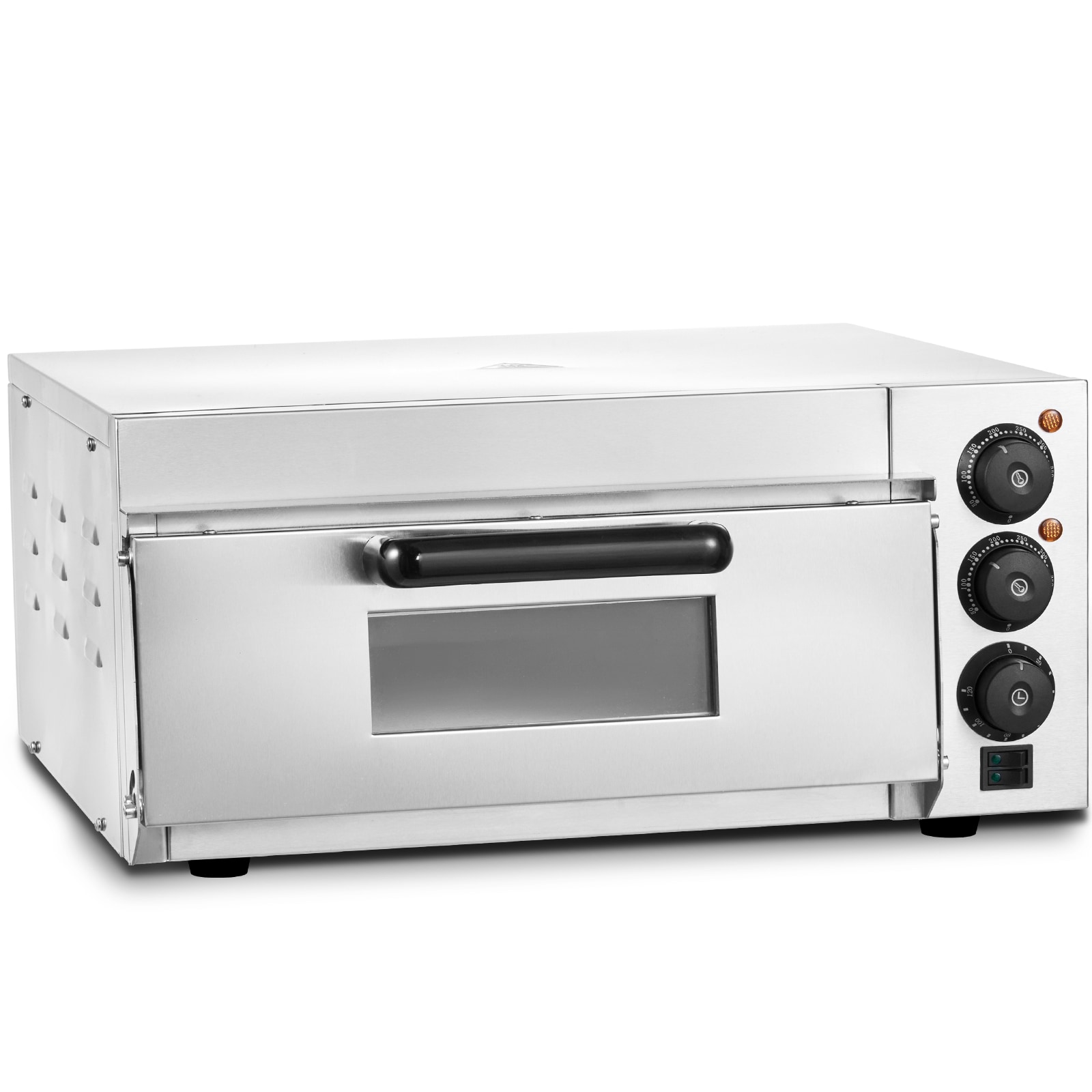 VEVOR TMSDPSLBS117OFNENV1 16-IN Electric Pizza Oven Stainless Steel Hearth Electric Indoor/Outdoor Pizza Oven
