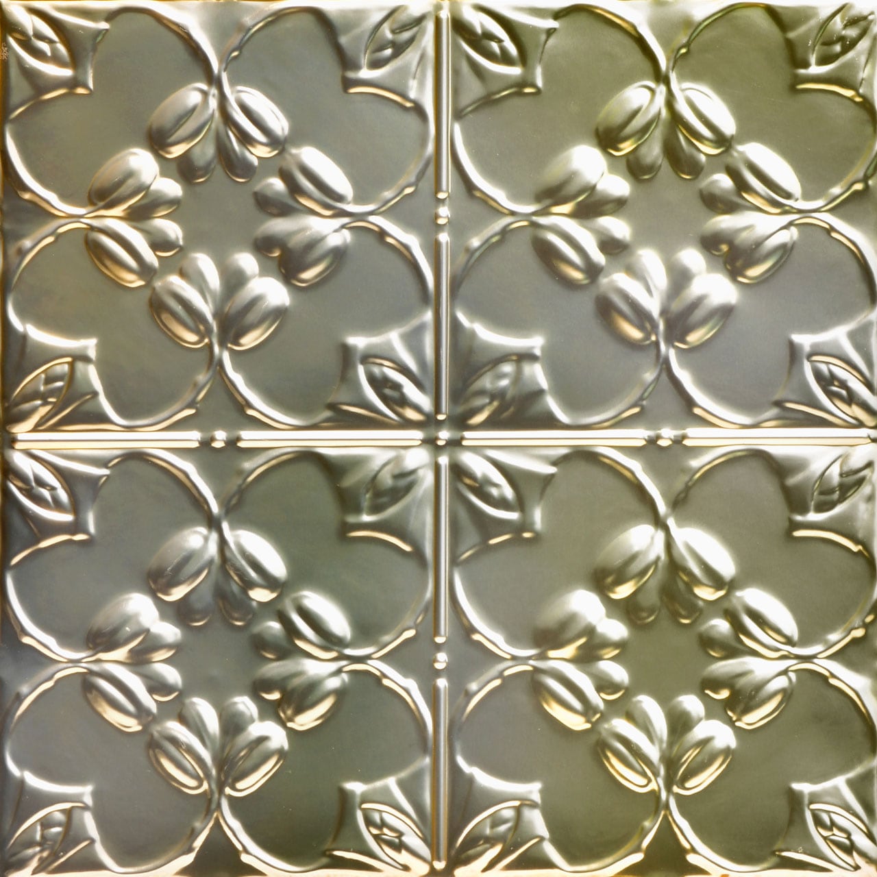 From Plain to Beautiful in Hours SKPC302-GN-24X24-N12 2-ft x 2-ft Lilac Gold Nugget Steel Surface-mount Ceiling Tile ( 12 -Pack, 48-Sq. Feet / Case )