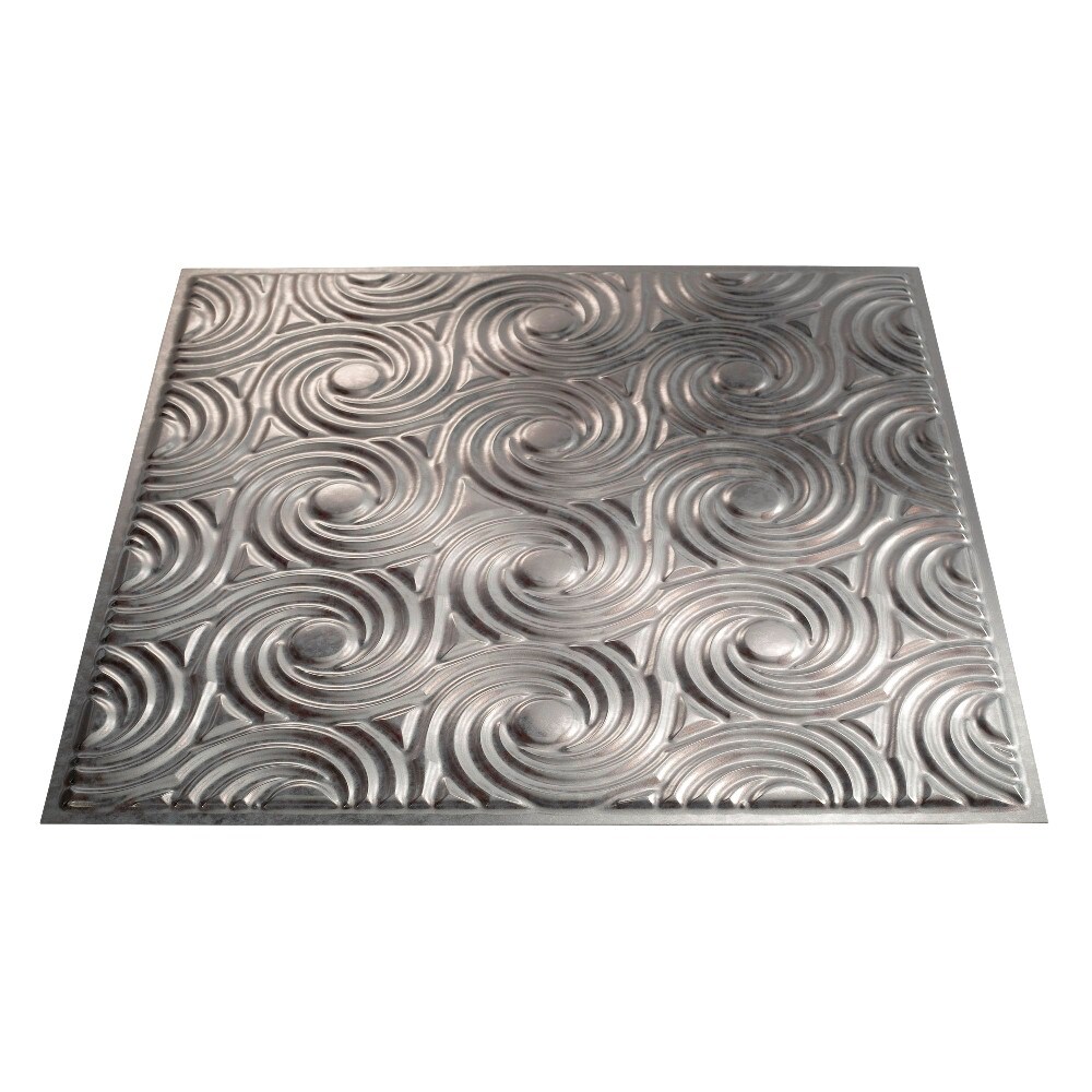 Fasade G72-30 24-in x 24-in Cyclone Galvanized Steel PVC Surface-mount Ceiling Tile (1-Pack, 4-sq ft / Case)