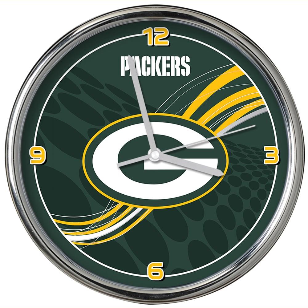 Green Bay Packers Spray Painted Wall Clock 