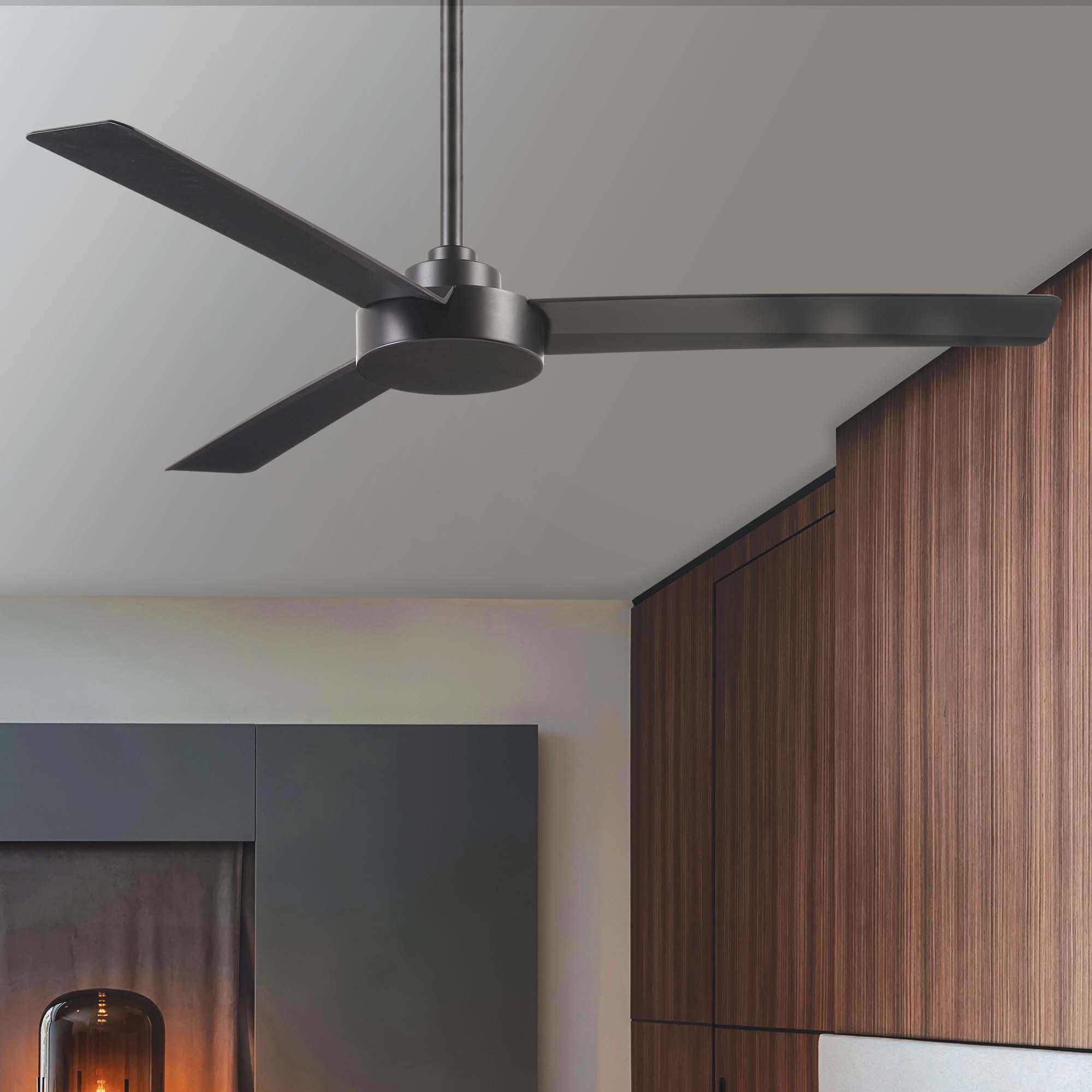 Minka Aire Roto 52-in Black Indoor Ceiling Fan (3-Blade) in the Ceiling ...