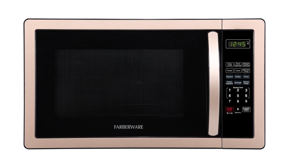 1000-Watt Microwave Oven with LED Lighting Copper Farberware Classic FMO11AHTBKD 1.1 Cu Ft 