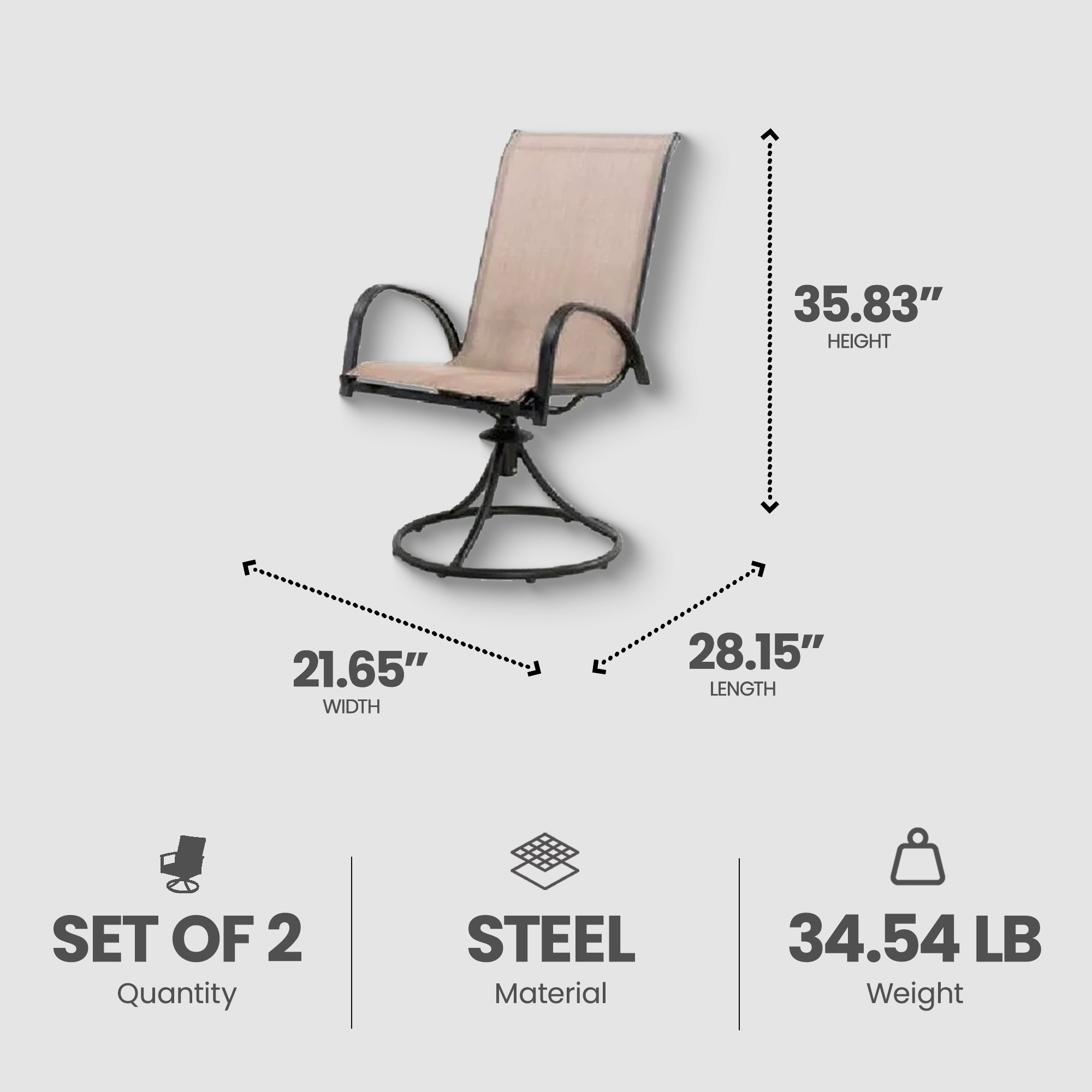 Four Seasons Outdoor Product 399395 Patio-Chairs - View #3