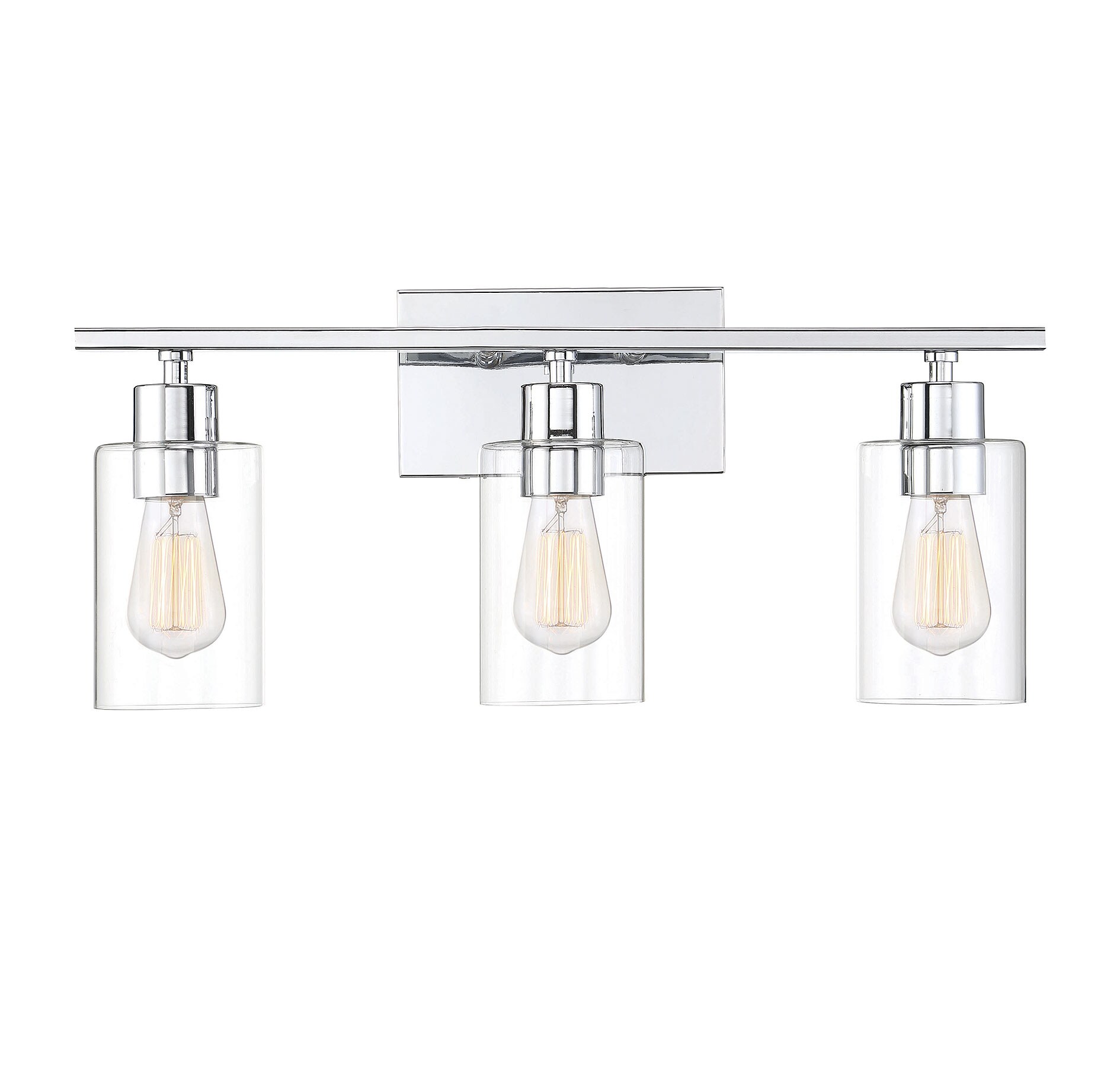  LW-SH635689 22-in 3-Light Polished Chrome Transitional Vanity Light Bar