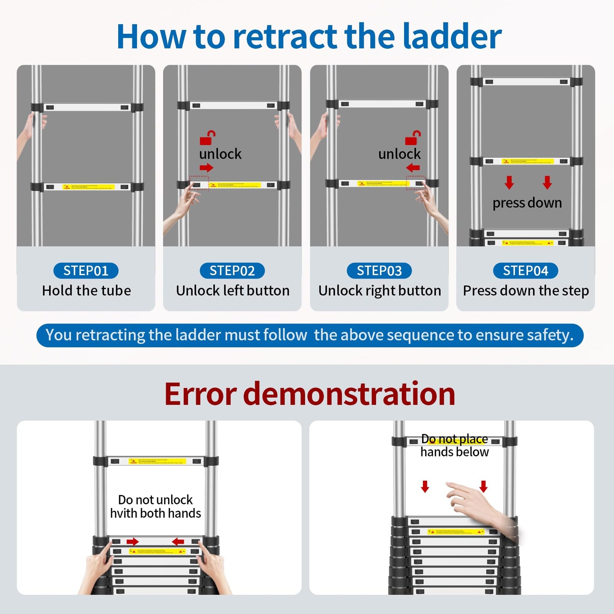 Numhew NHBEN384312 Extension-Ladders - View #7
