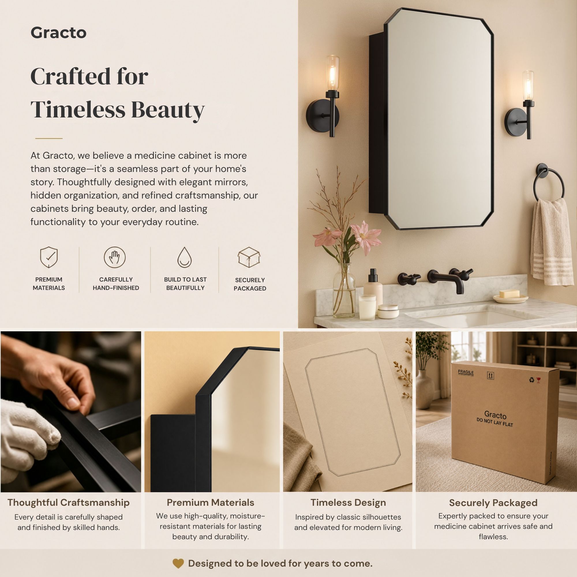 TEHOME GC-00761 Bathroom-Medicine-Cabinets - View #3