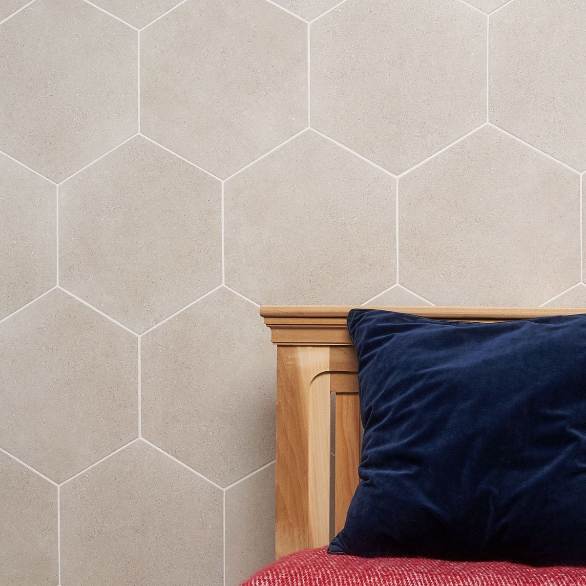 Cork and Velvet Wall Tiles Hexagon Wall Decor Set of 3 Choose Your
