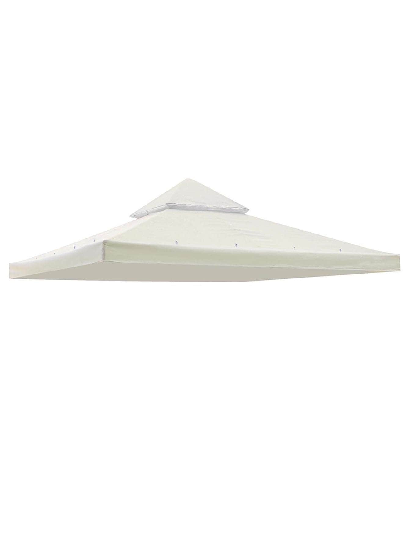 Yescom 07TOP002-10T-W07-LO 10x10Ft UV30+ Gazebo Replacement Top for 2 Tier Outdoor Canopy Cover Patio Backyard Party Deck Ivory