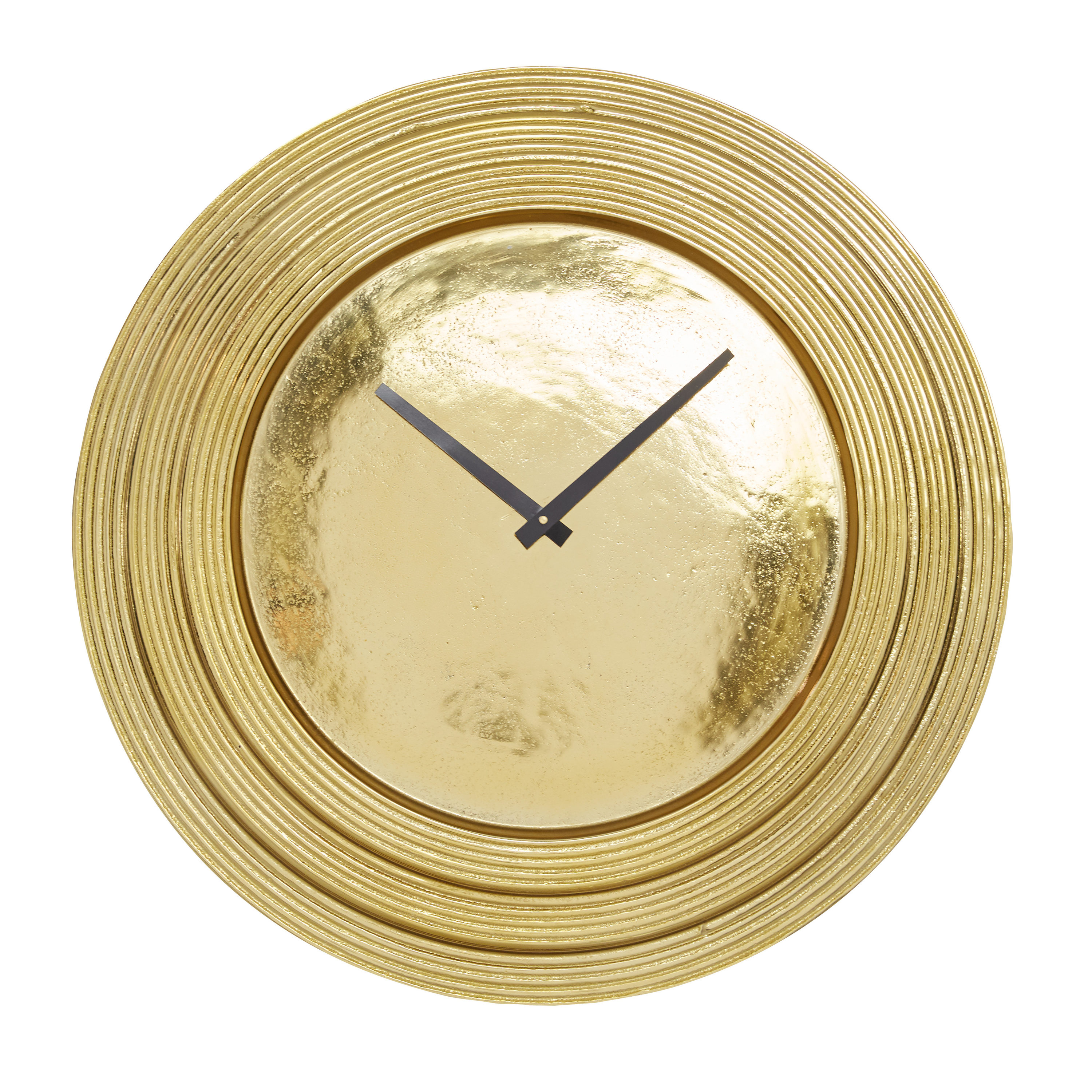 Grayson Lane Numberless Gold Analog Round Wall Glam in the Clocks ...