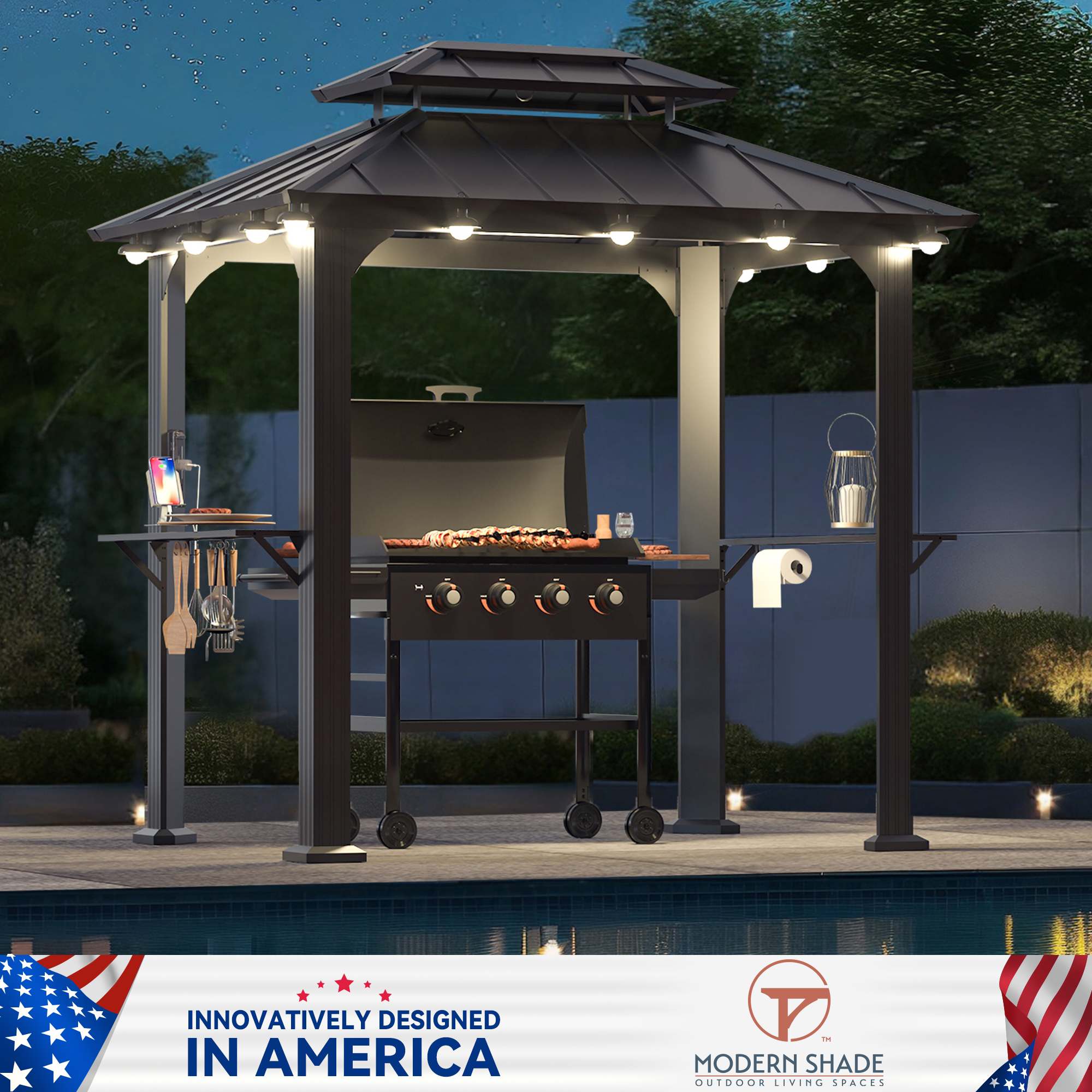 Modern Shade IG10600004-N2 Wood-Resin-Gazebos - View #4