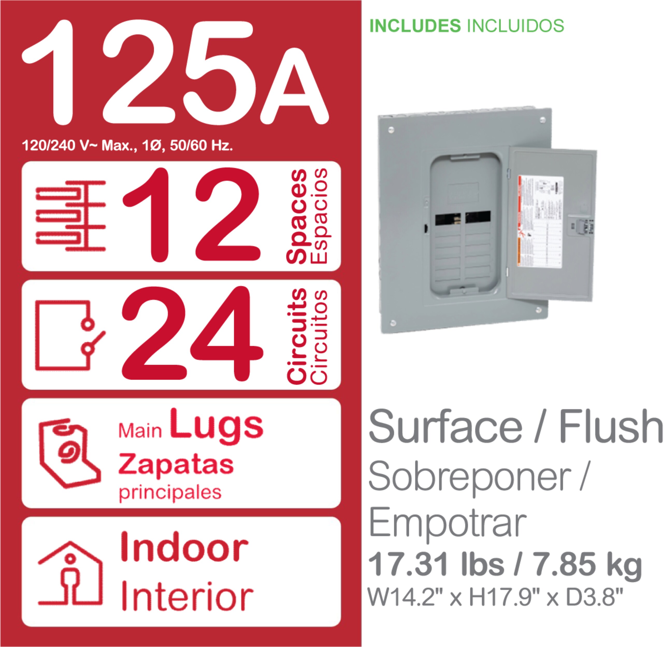 Square D HOM1224L125PC Load-Centers - View #3