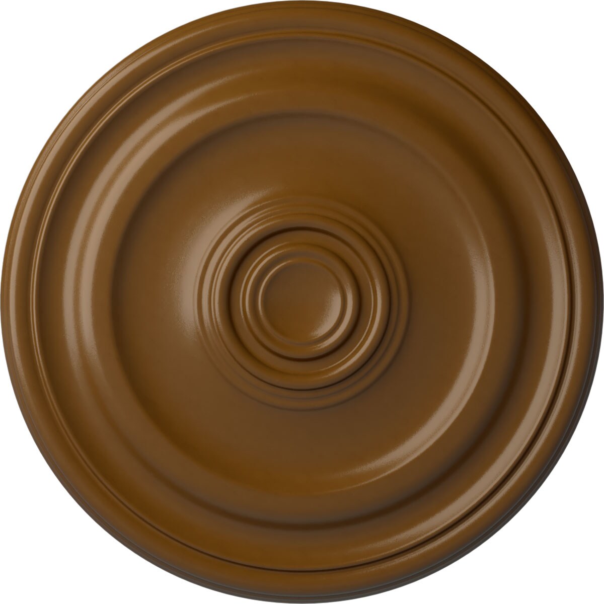 Ekena Millwork CM15DESTF Devon 15.75-in W x 15.75-in L Painted Smokey Topaz Polyurethane Whole Ceiling Medallion