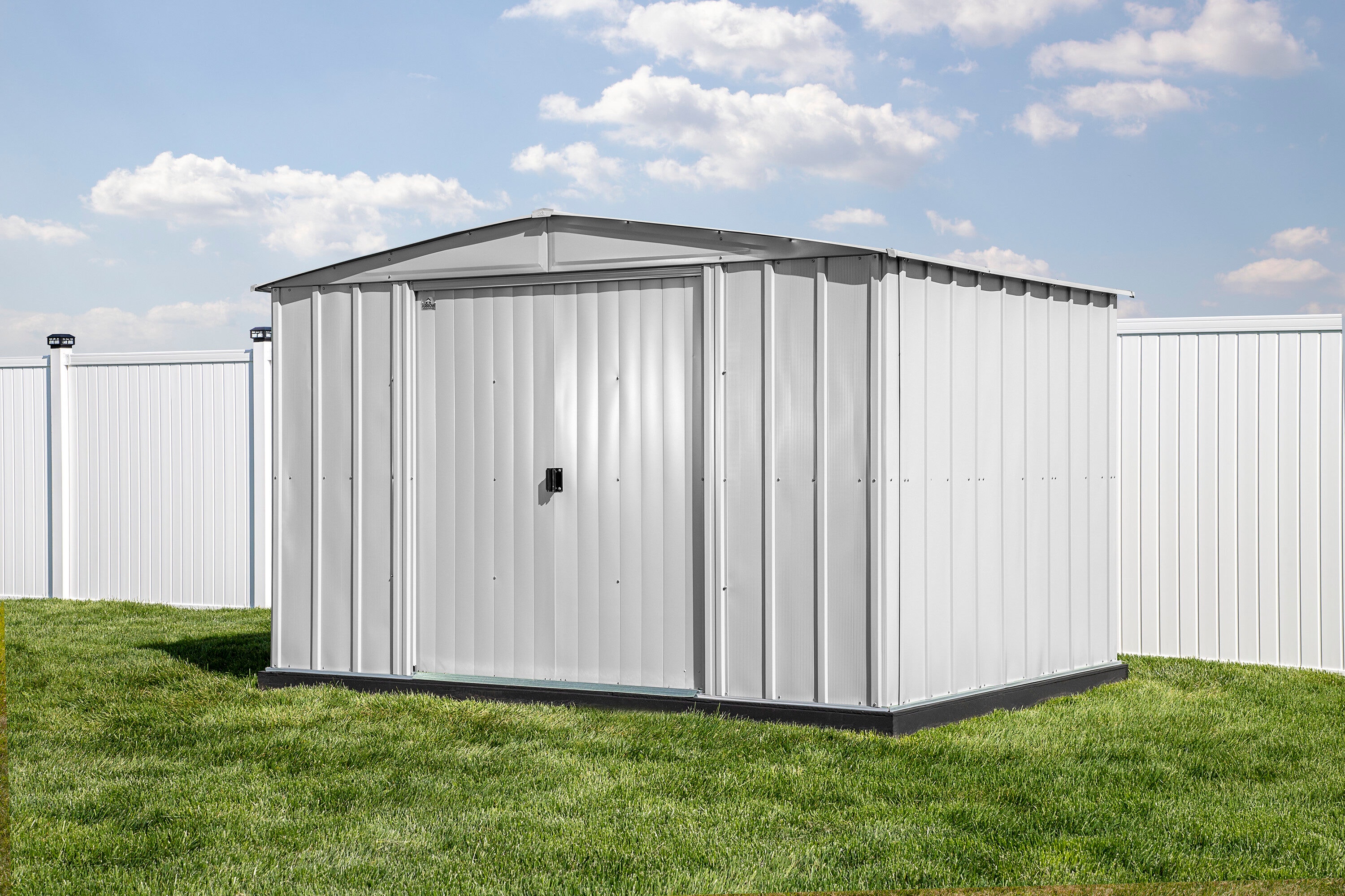 Arrow CLG108FG 10-ft x 8-ft Classic Galvanized steel Storage Shed