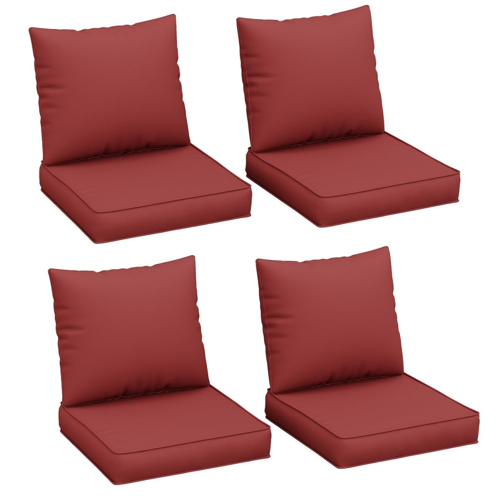 UDPATIO 736084605212 8PCS Outdoor Cushions for Patio Furniture 4 Inch Replacement Cushions for Outdoor Sofa Bench Water Resistant Sectional Cushions