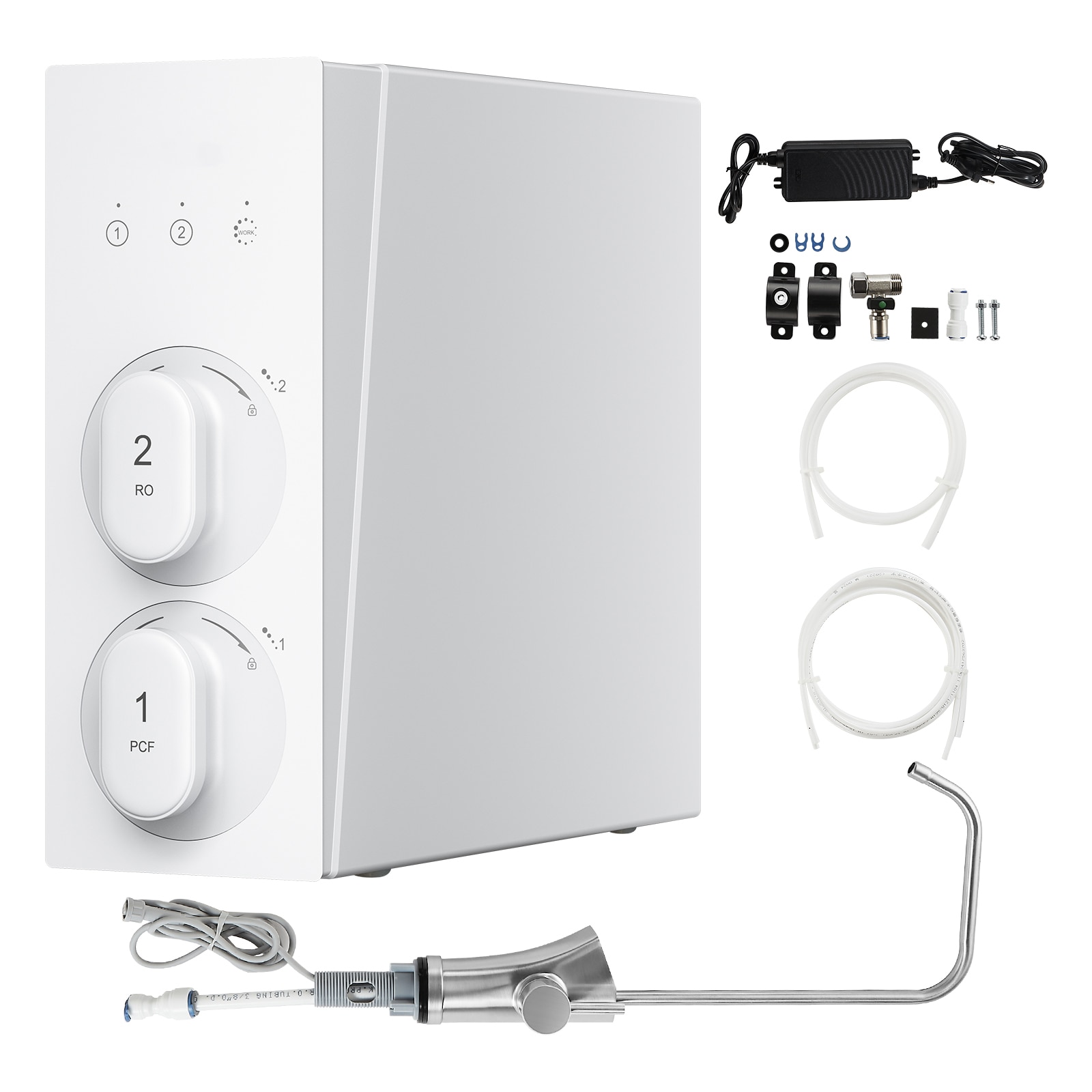 GIVIMO 800-GPD 8-Stage Tankless Under-Sink Reverse Osmosis Water Filter ...