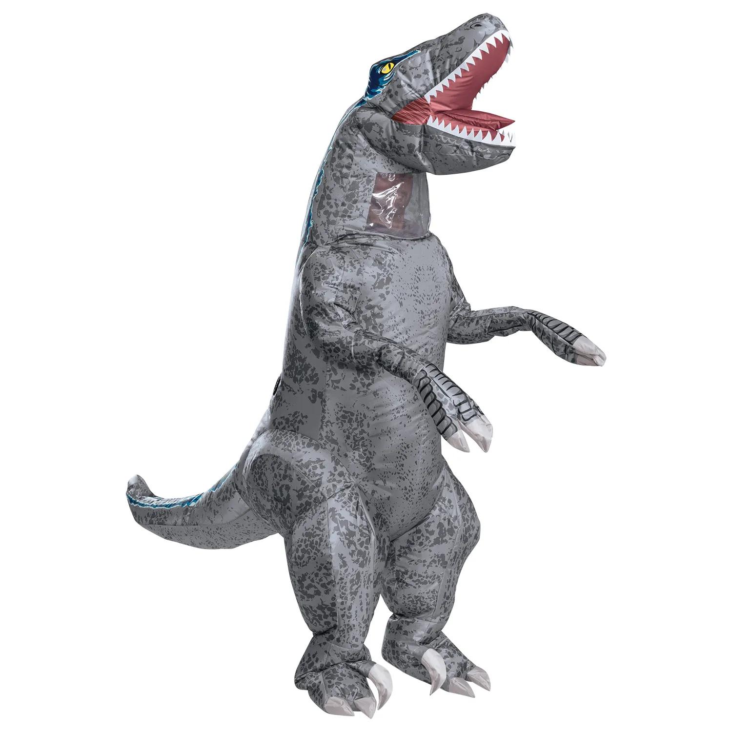 Disguise -  Adult Jurassic World Blue Velociraptor Inflatable Dinosaur Costume Standard