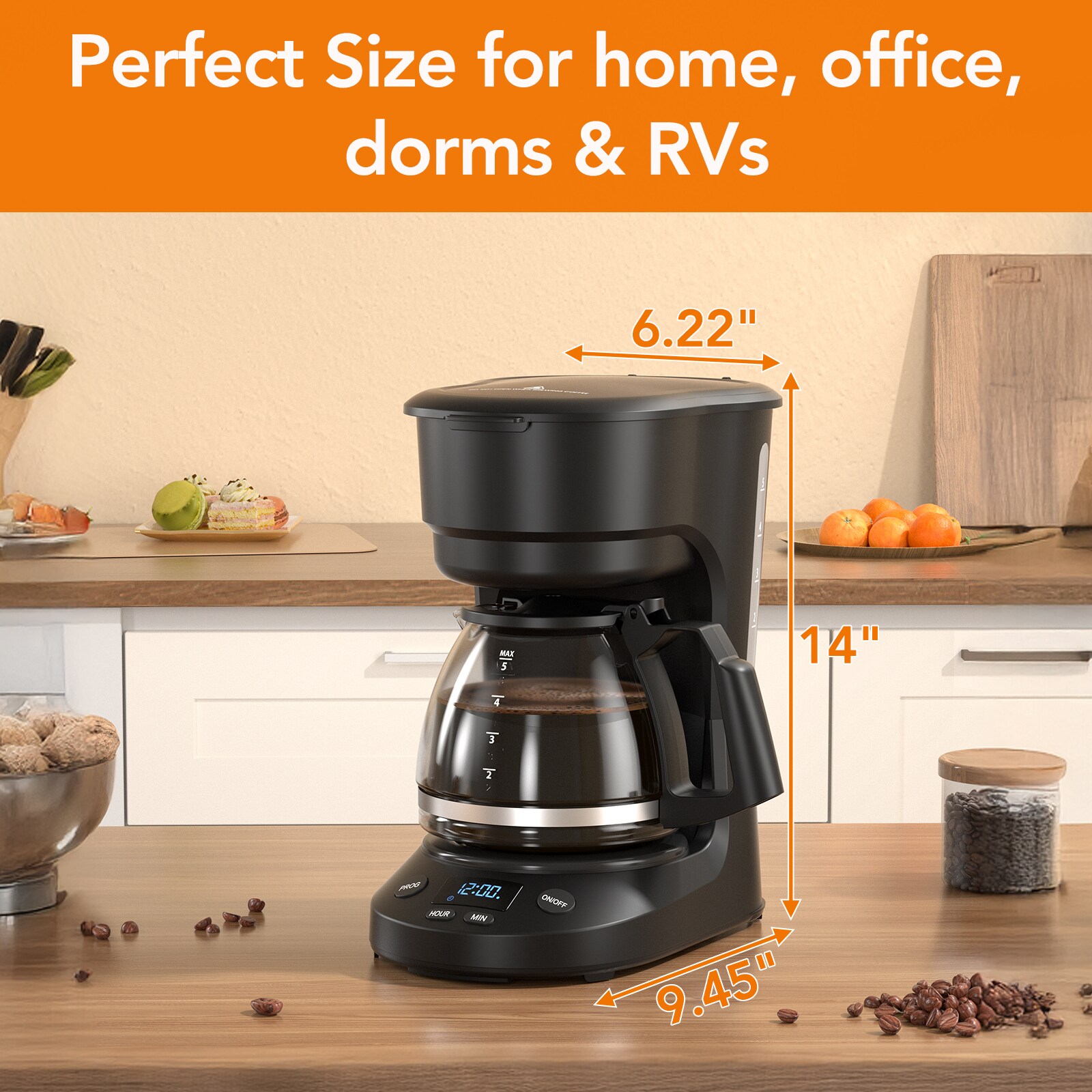 COWSAR LSCM3710-BLACK Coffee-Makers - View #10