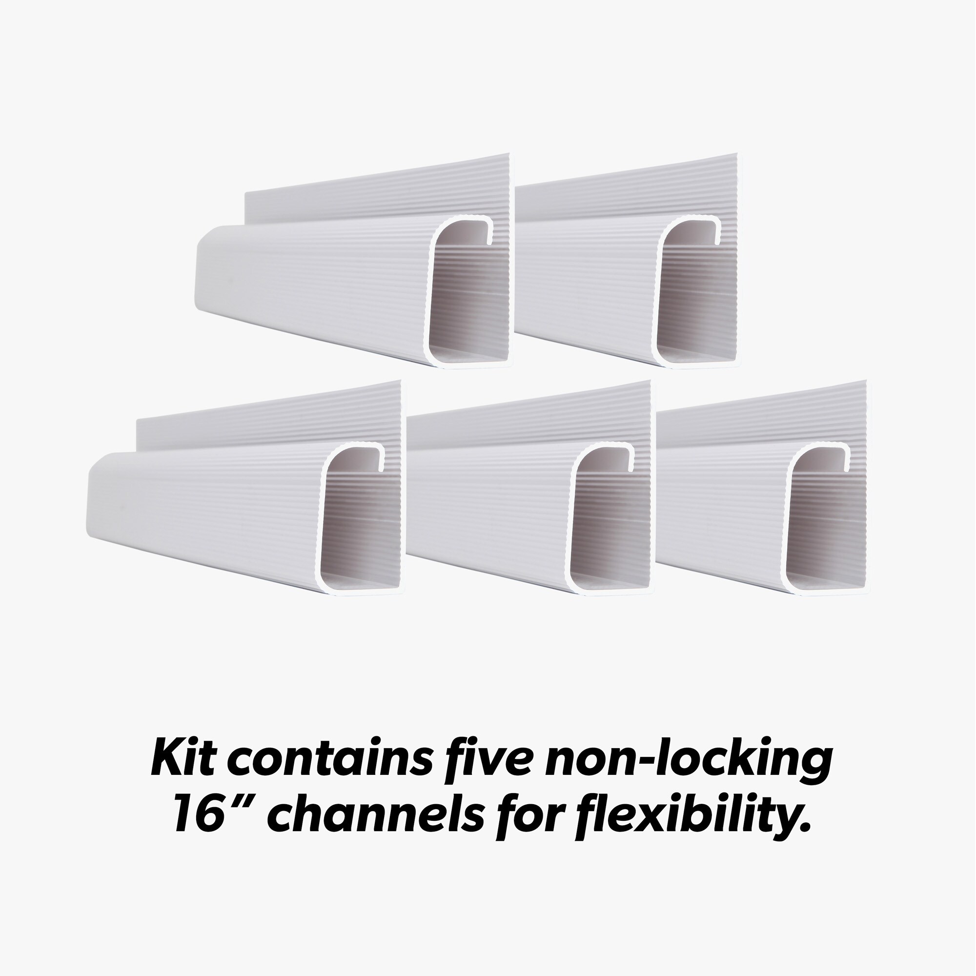 Fleming Supply 6-Piece 25-in x 1.125-in Plastic White Cord/Cable  Organization Kit in the Cord Covers & Organizers department at