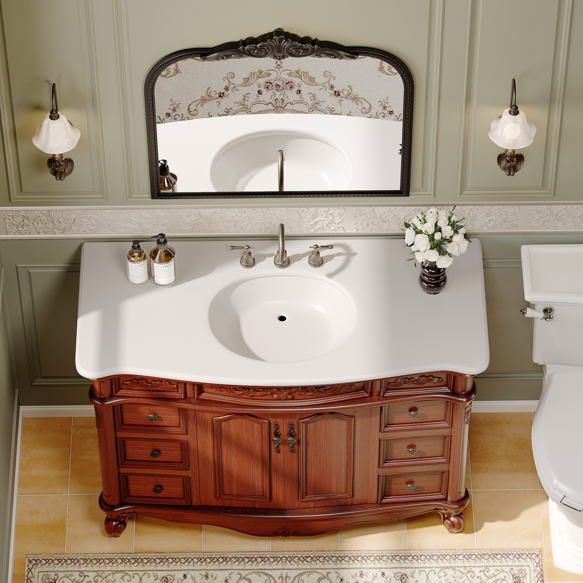 VOUA DXRCJ-SJD-GY Bath-Vanity-Combo - View #4