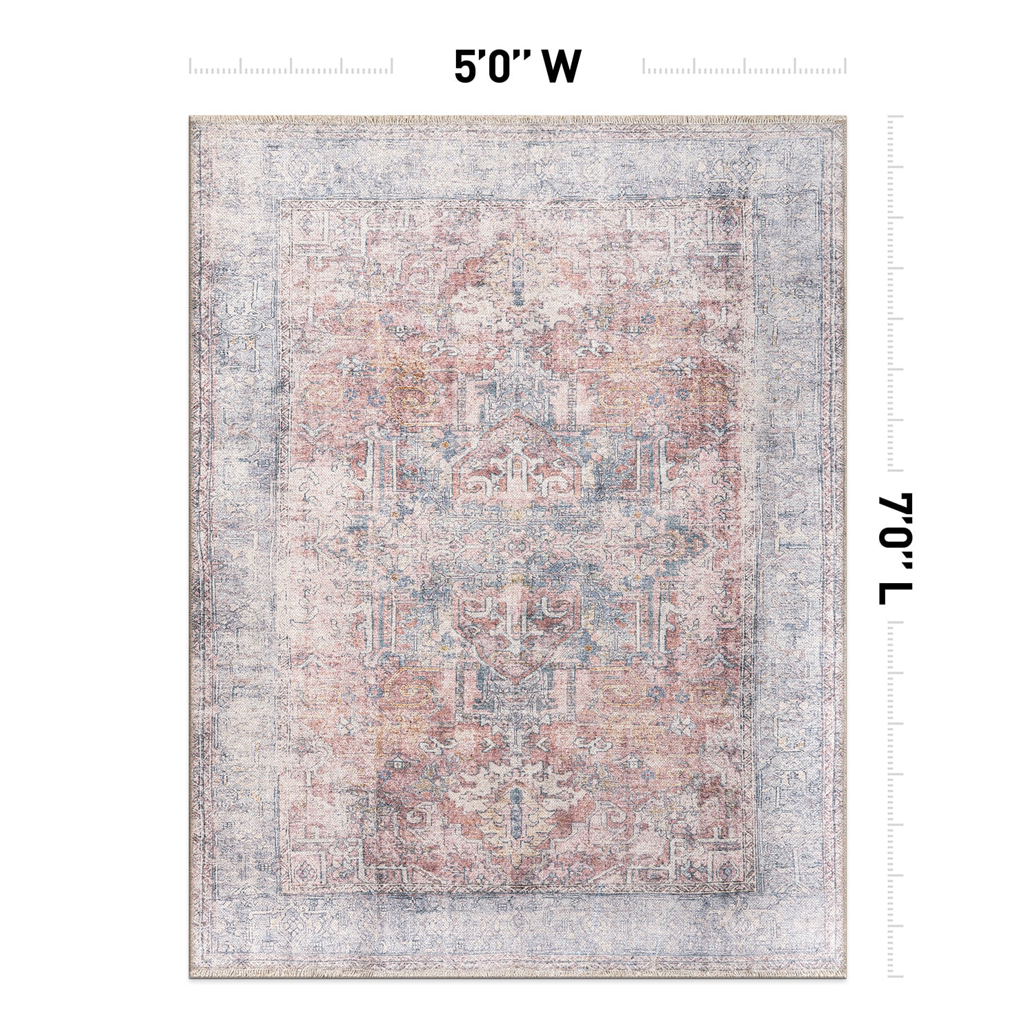 World Rug Gallery 6039RUST5X7 rugs - View #6