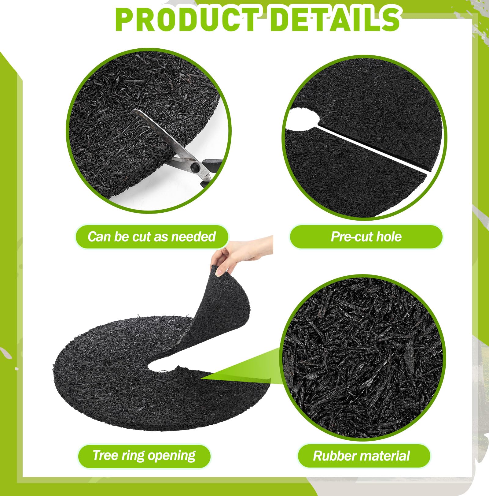 Justincity LJT0805J359 Rubber-Mulch-Tree-Rings - View #4