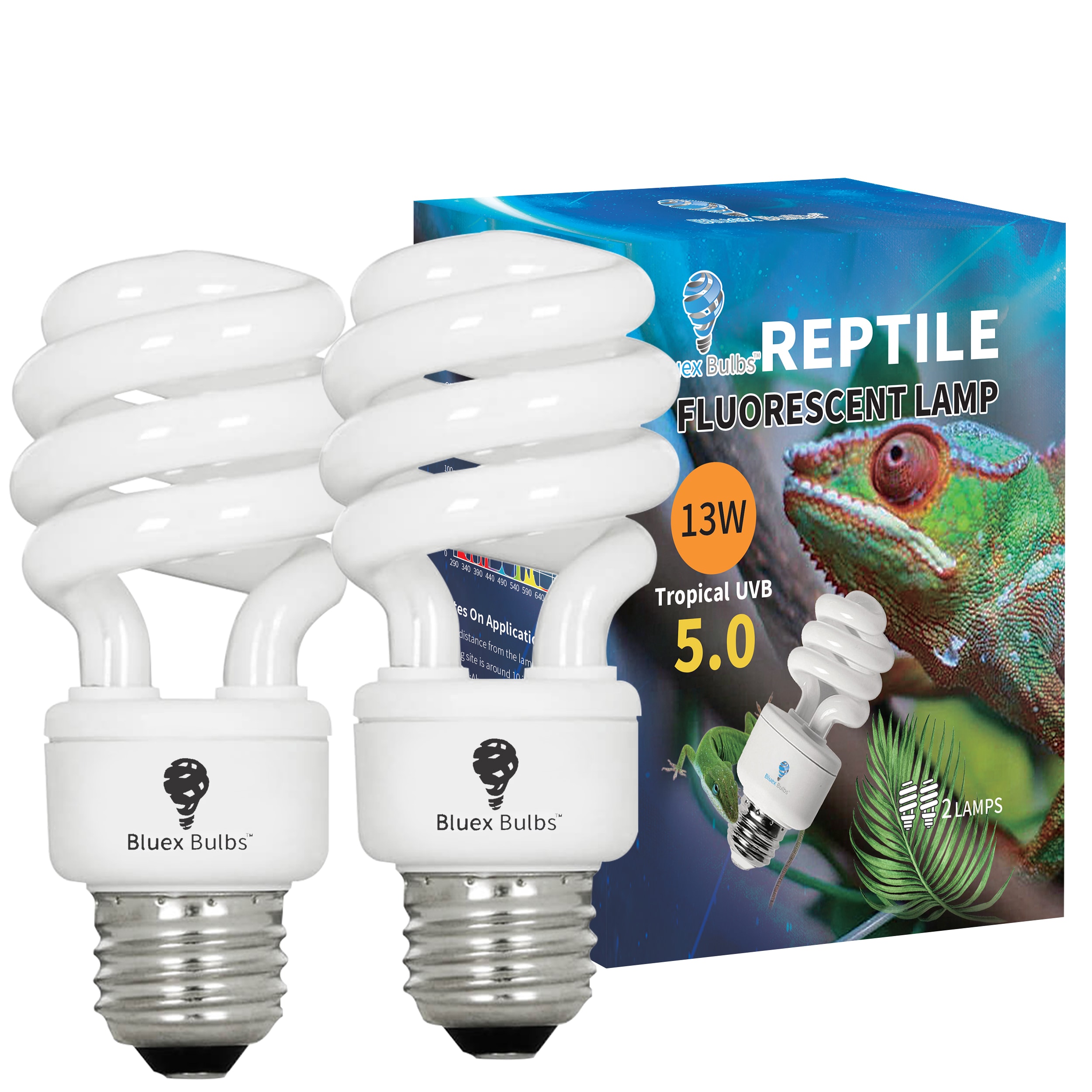 Bluex Bulbs REP-CFL-UVB5-13 Grow-Light-Bulbs - View #3