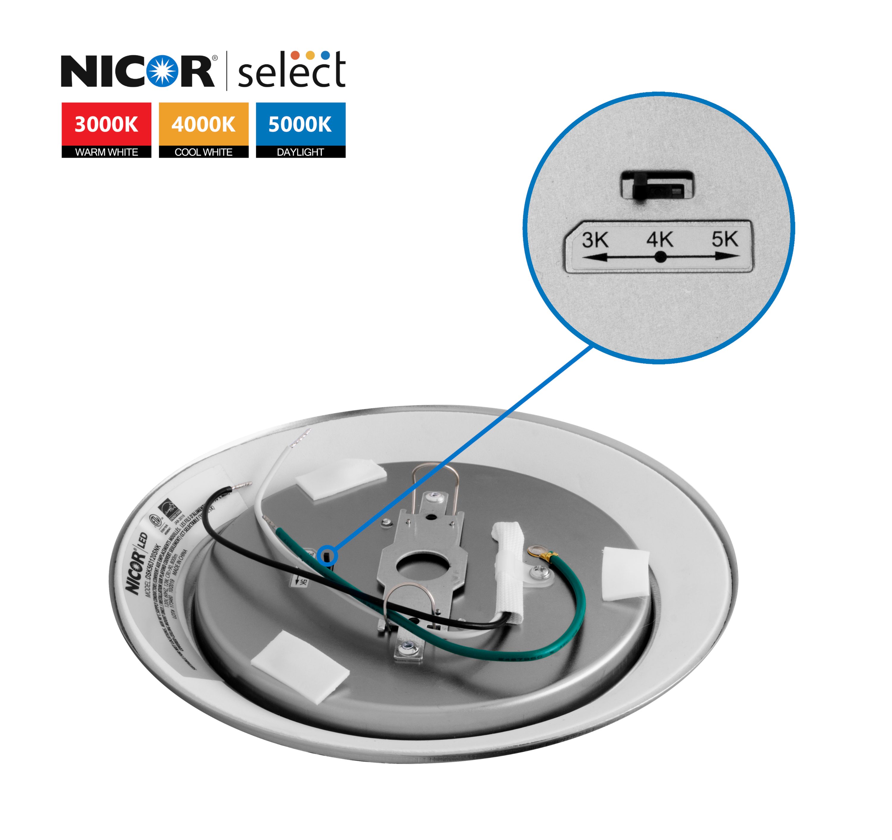 Nicor Lighting DSK563120SNK flushmounts - View #3