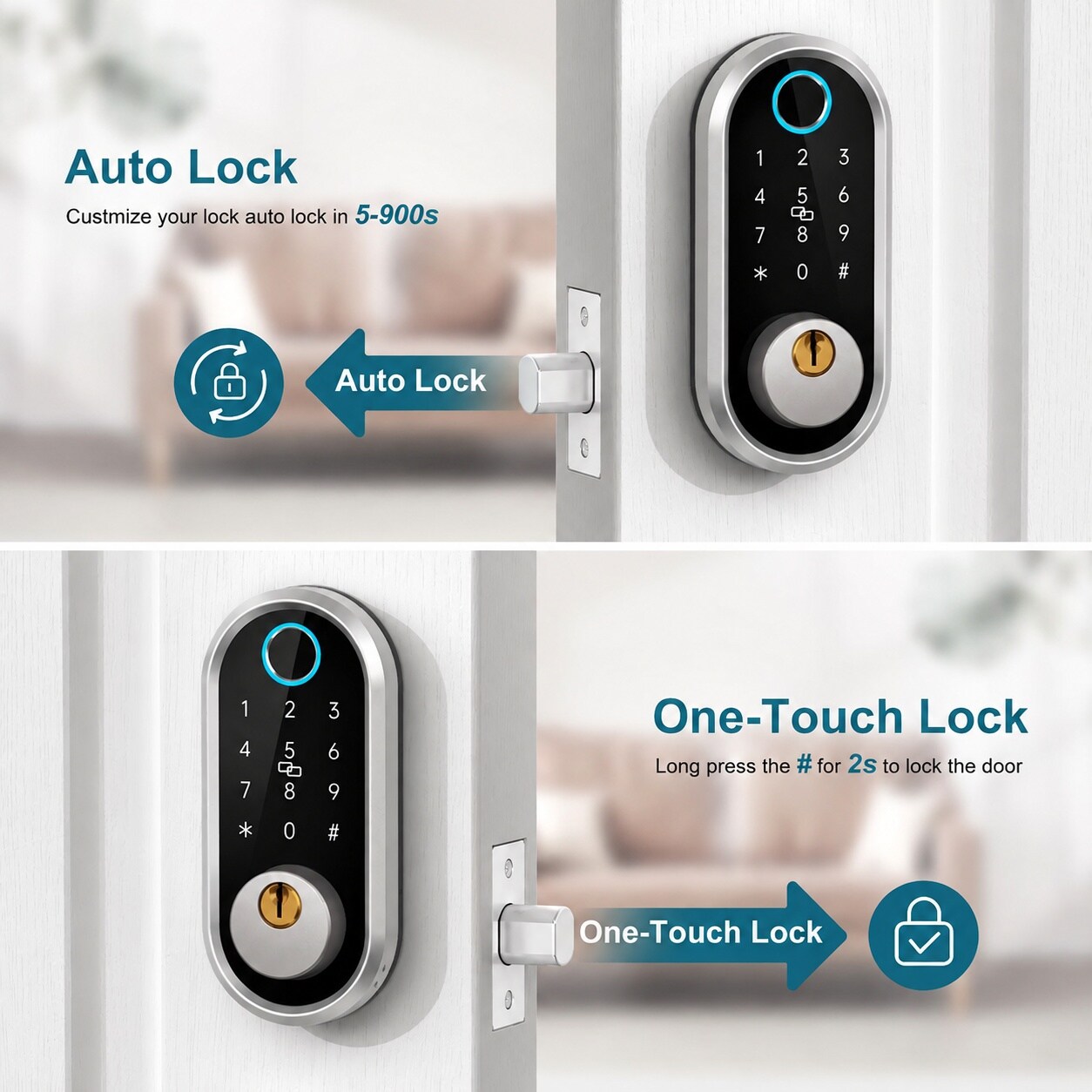 KIWDZFU LKI0804B293 Electronic-Door-Locks - View #8