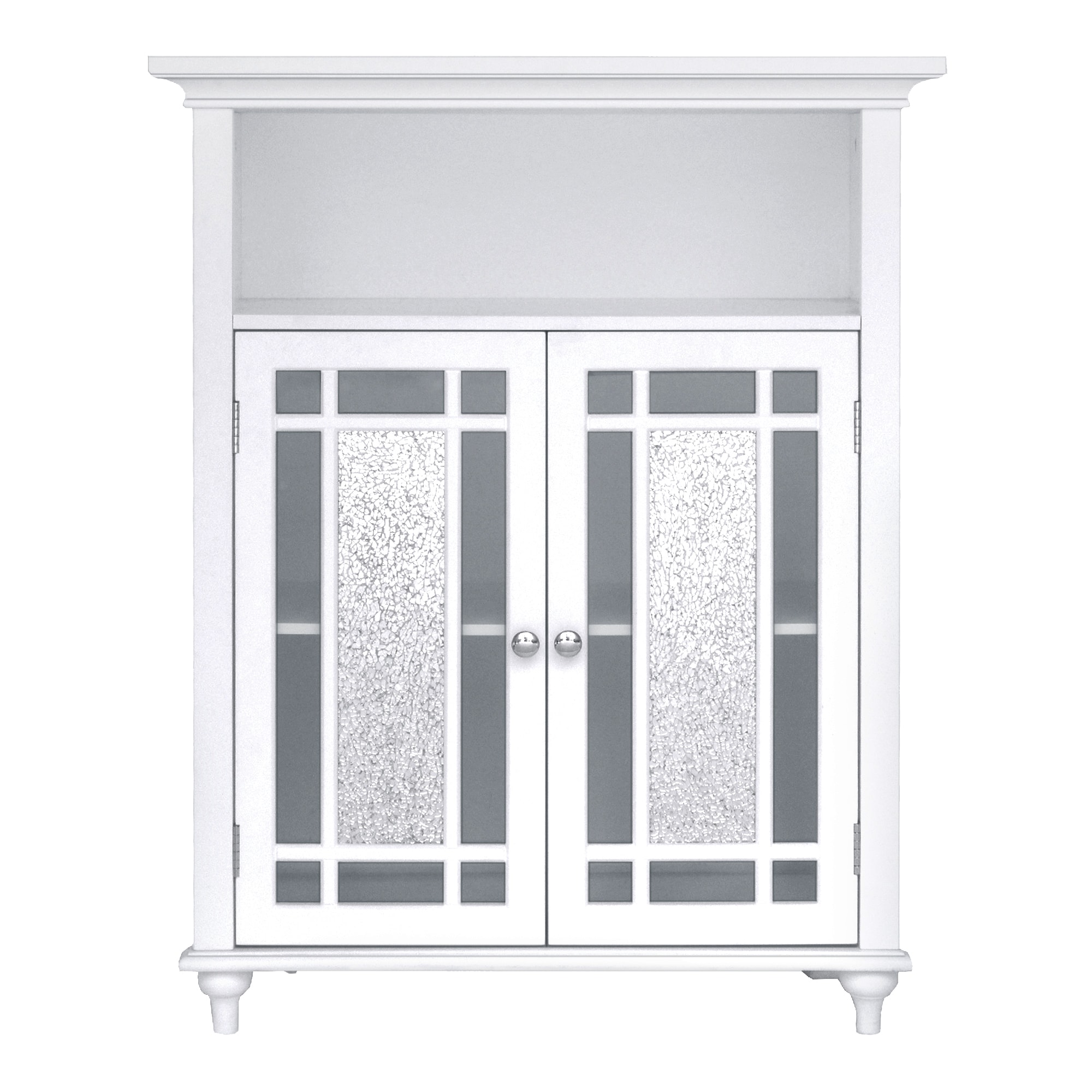 Teamson Home ELGLA529 Windsor 26.5 x 34 x 12 White Freestanding Linen Cabinet