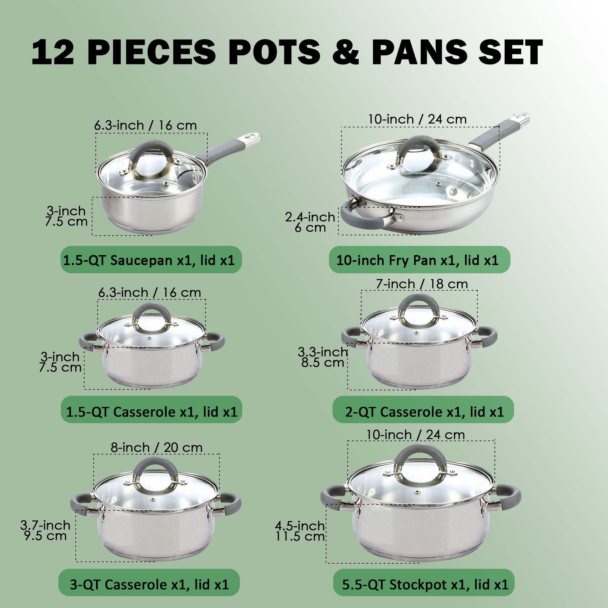 Cook N Home 02410 Stock-Pots - View #2