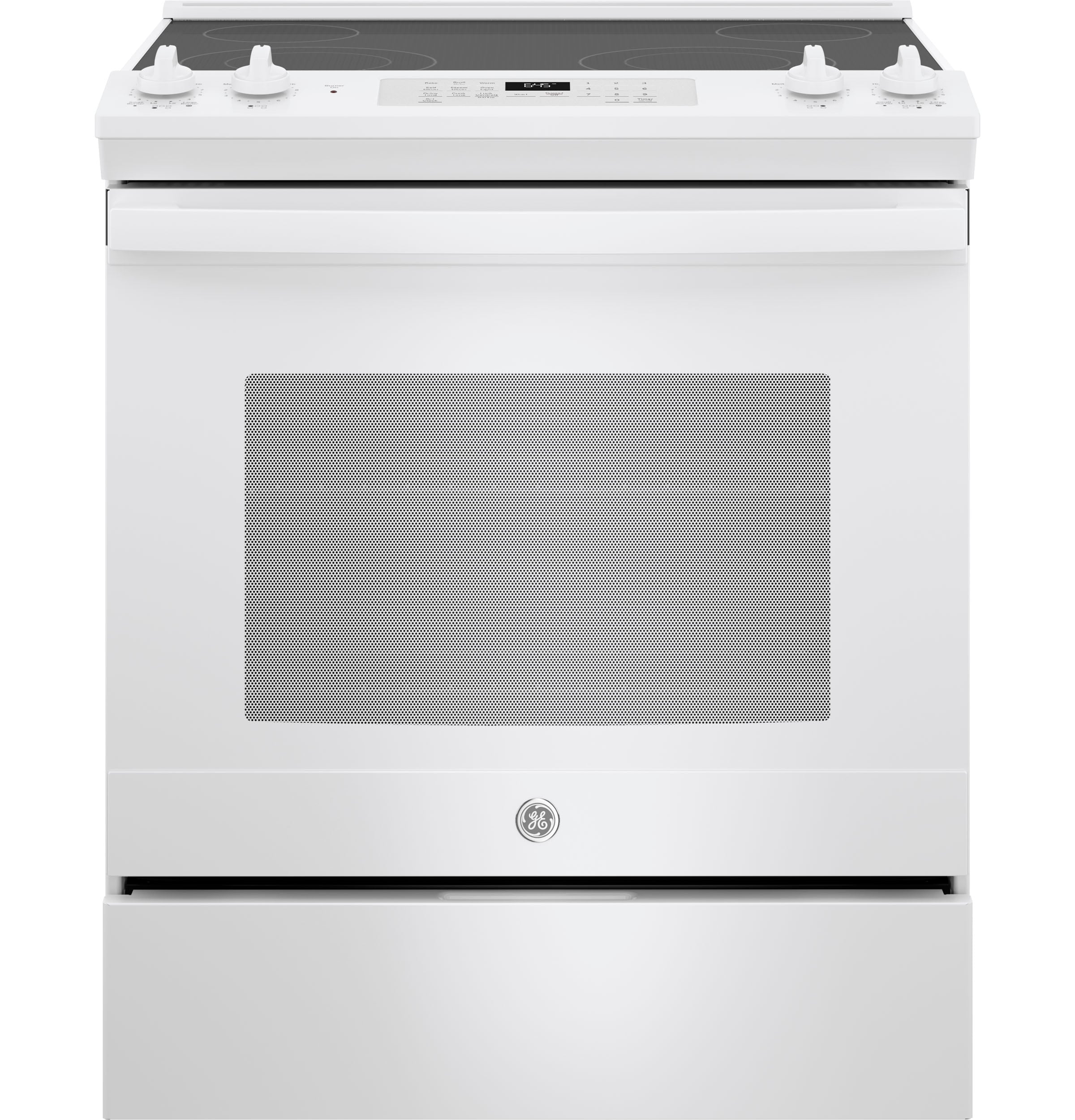 GE 30-in 4 Elements 5.3-cu ft Self-Cleaning Freestanding Electric Range  (White) at