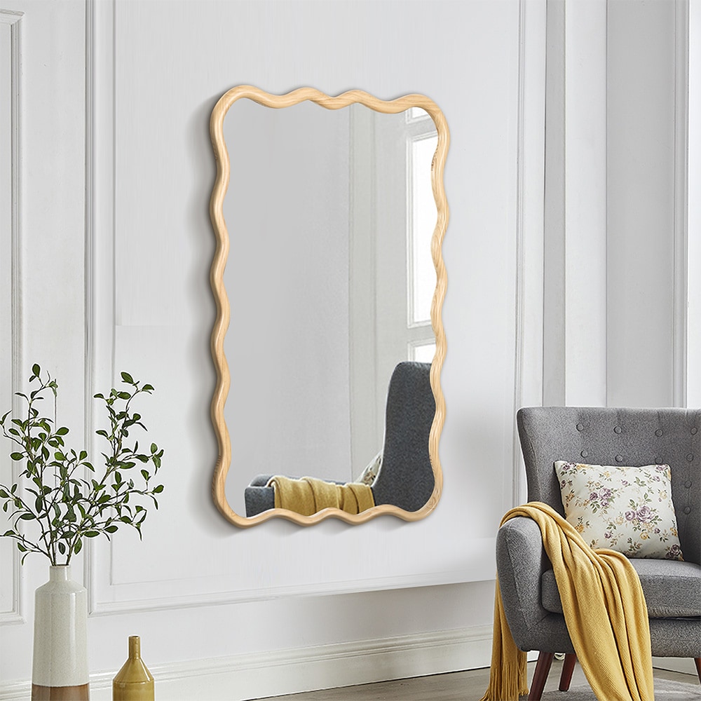Blisstyle 28-in W x 39.8-in H Rectangle Natural Wood Framed Wall